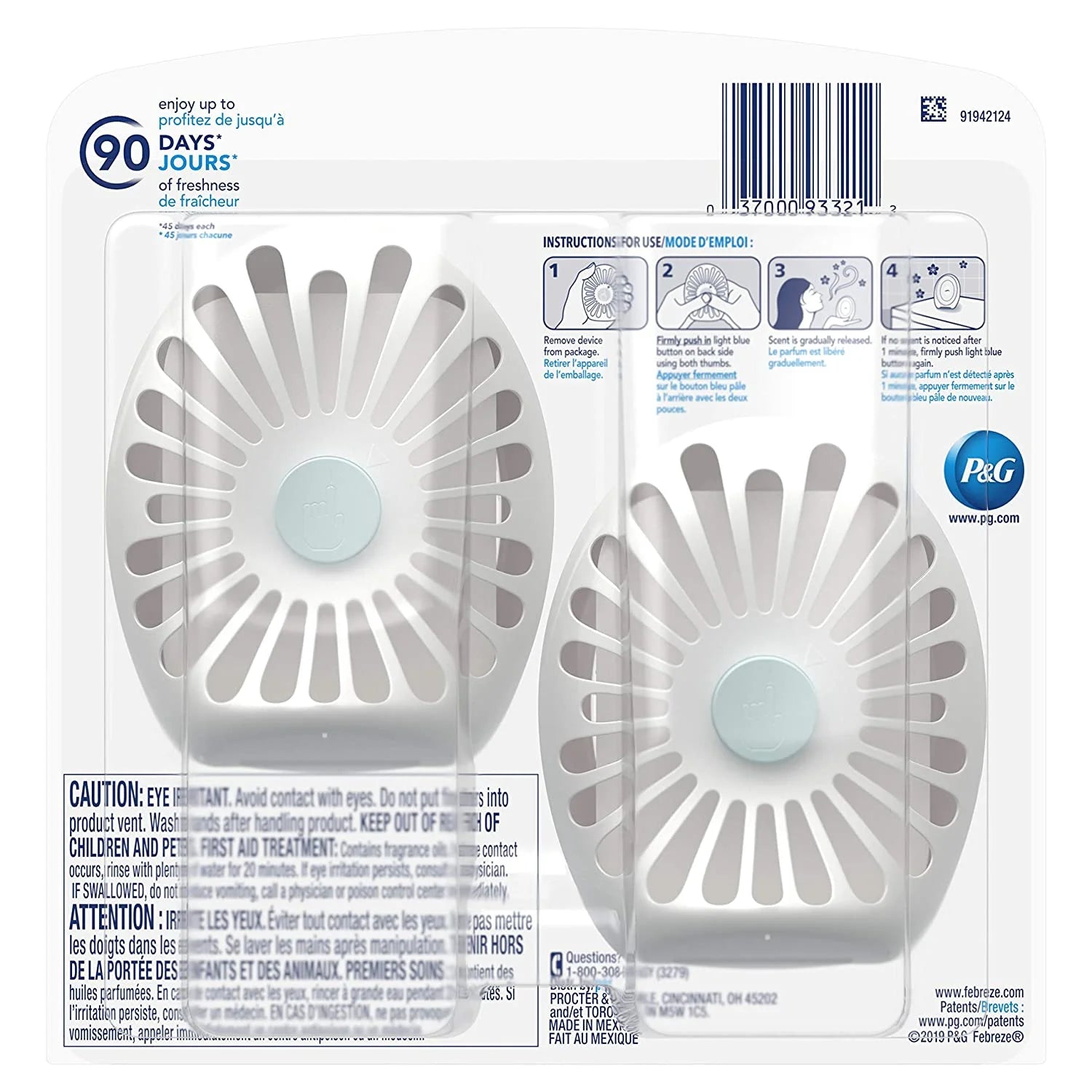 Febreze Odor-Eliminating Small Spaces Air Freshener, Wild Berries, 2Count - View 2