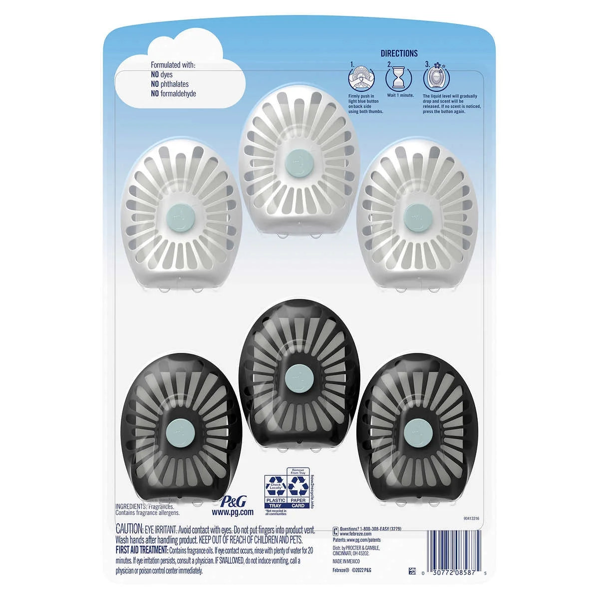 Febreze Small Spaces Unstopables Variety, 0.25 Fluid Ounce (Pack of 6) - View 2