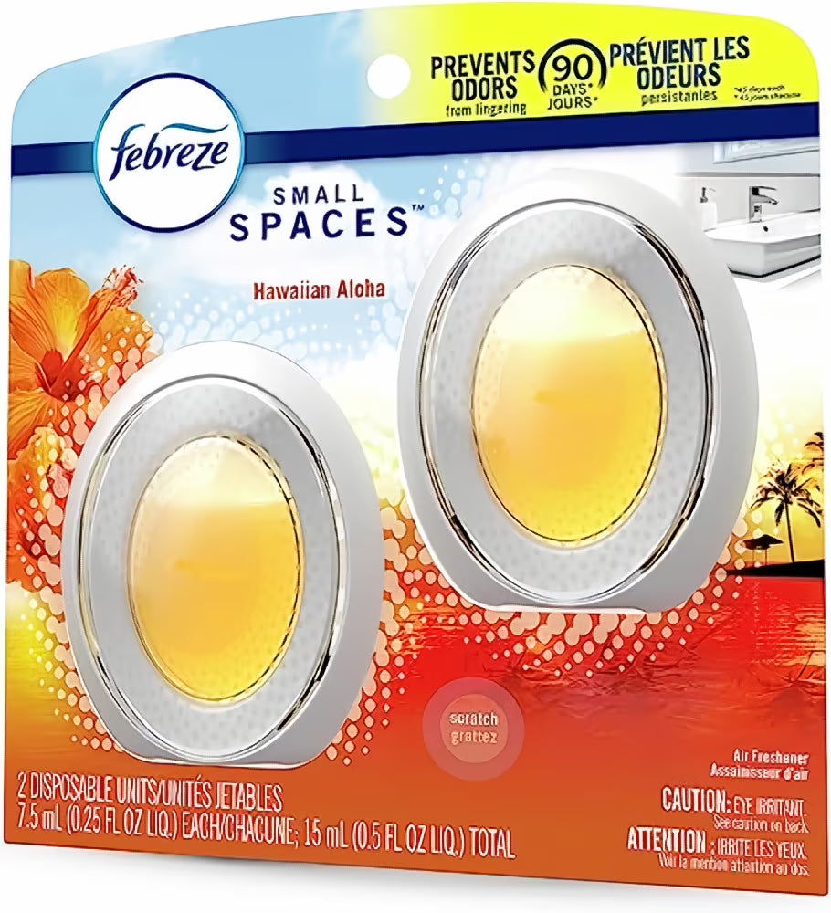 Febreze Small Spaces Air Fresheners Hawaiian Aloha (Pack of 20)