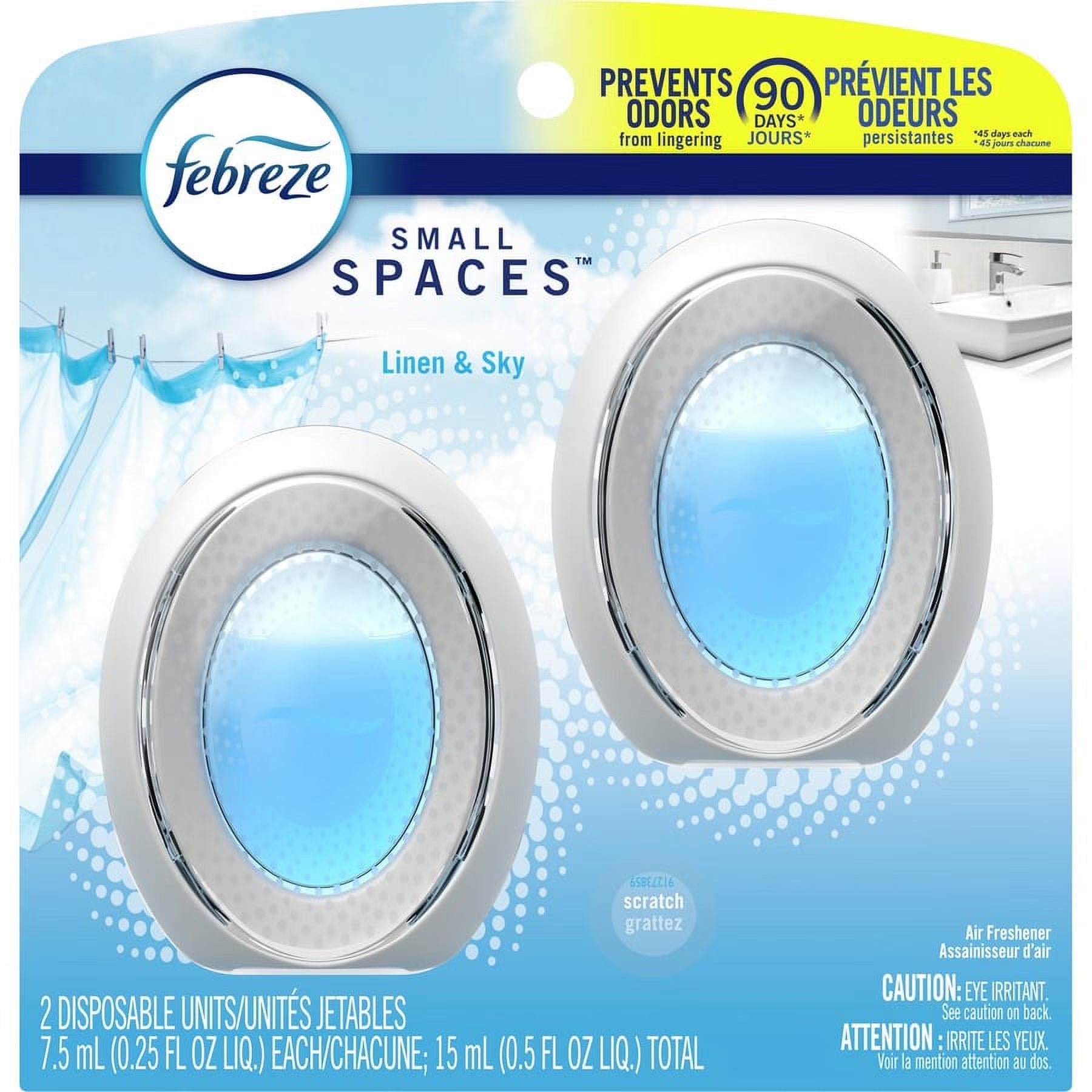 Febreze Linen/Sky Small Spaces - Liquid - 25 fl oz (0.8 quart) - Linen & Sky -
