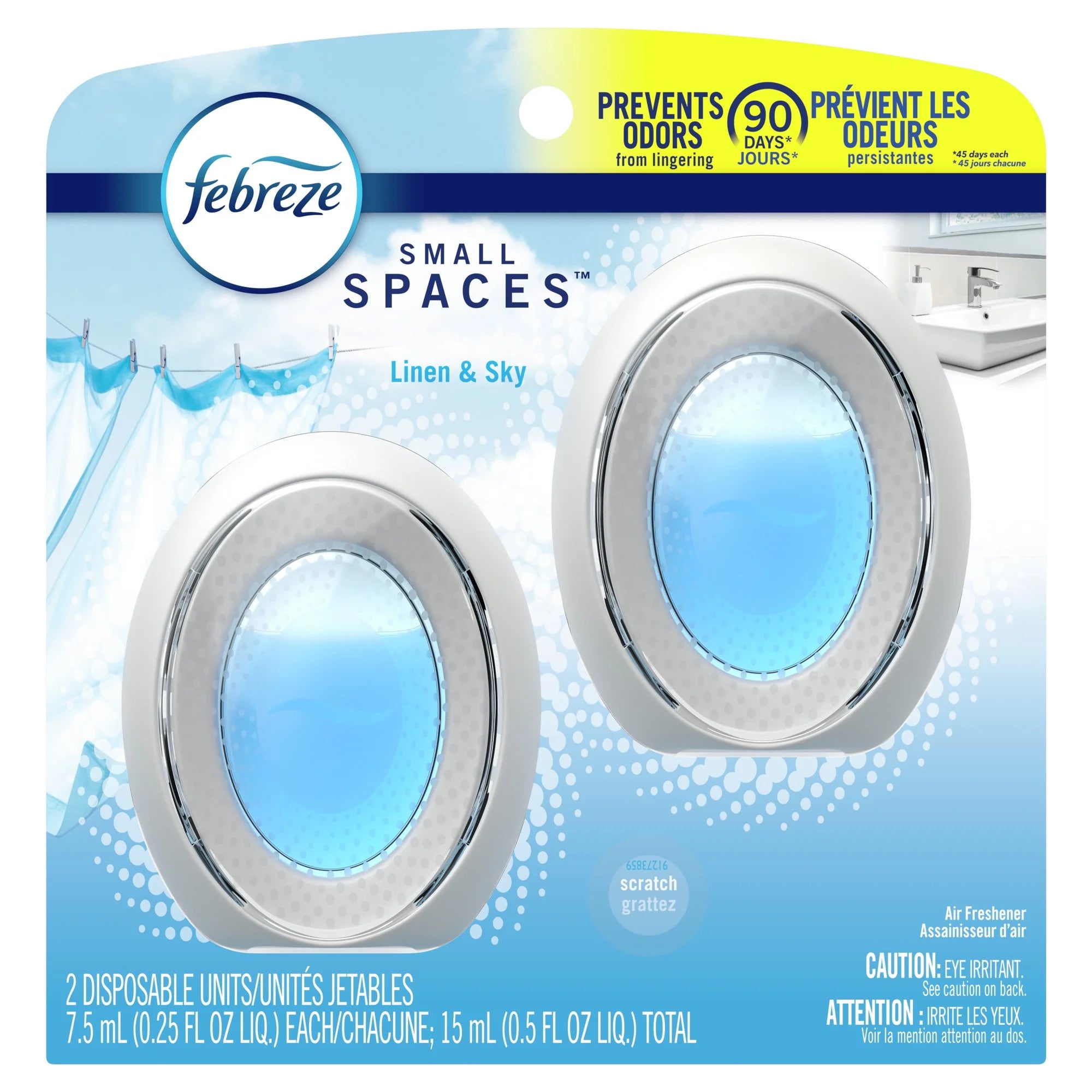 Febreze Linen/Sky Small Spaces - Liquid - 25 fl oz (0.8 quart) - Linen & Sky - - View 2
