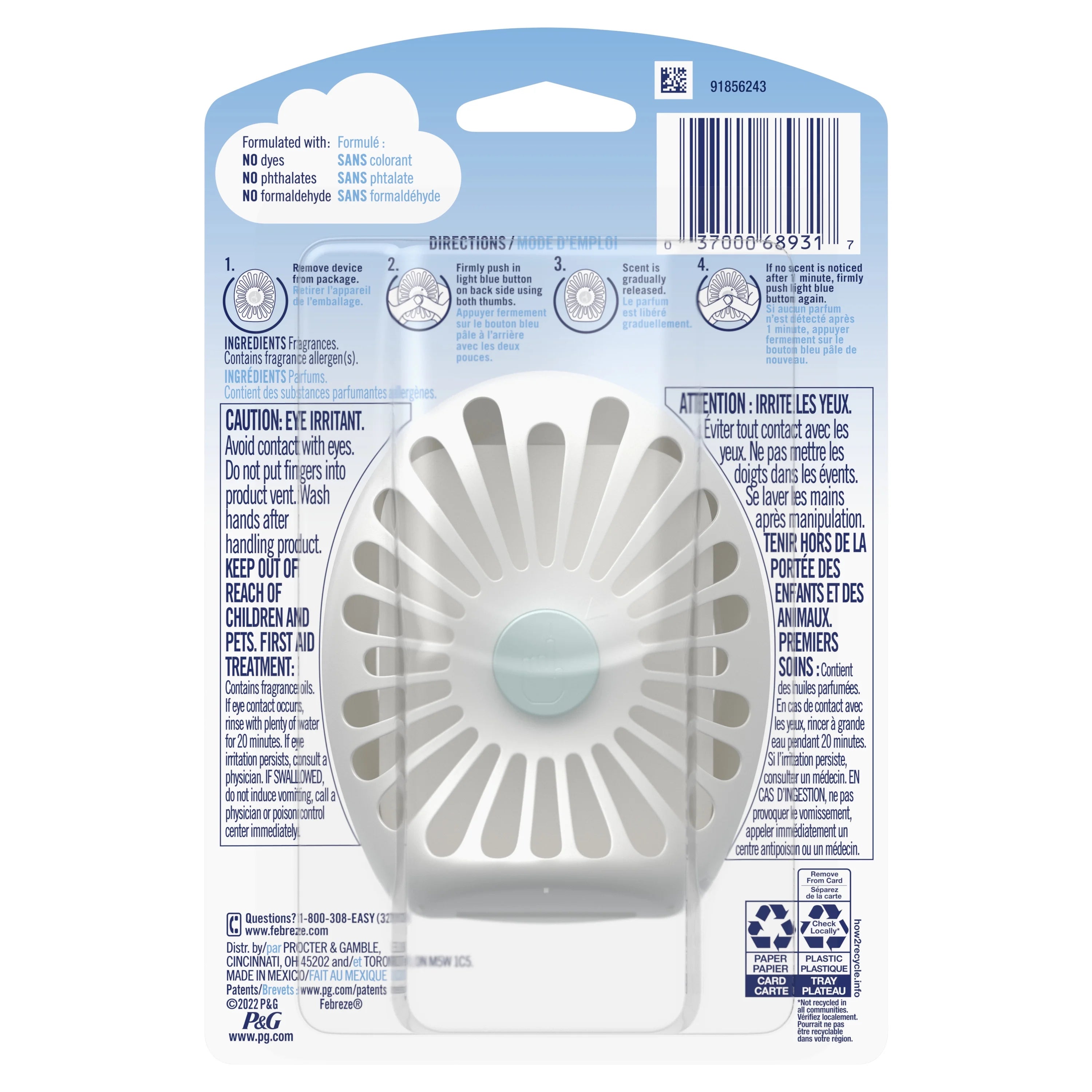Febreze Small Spaces Air Freshener Peach, .25 fl. oz. - View 2