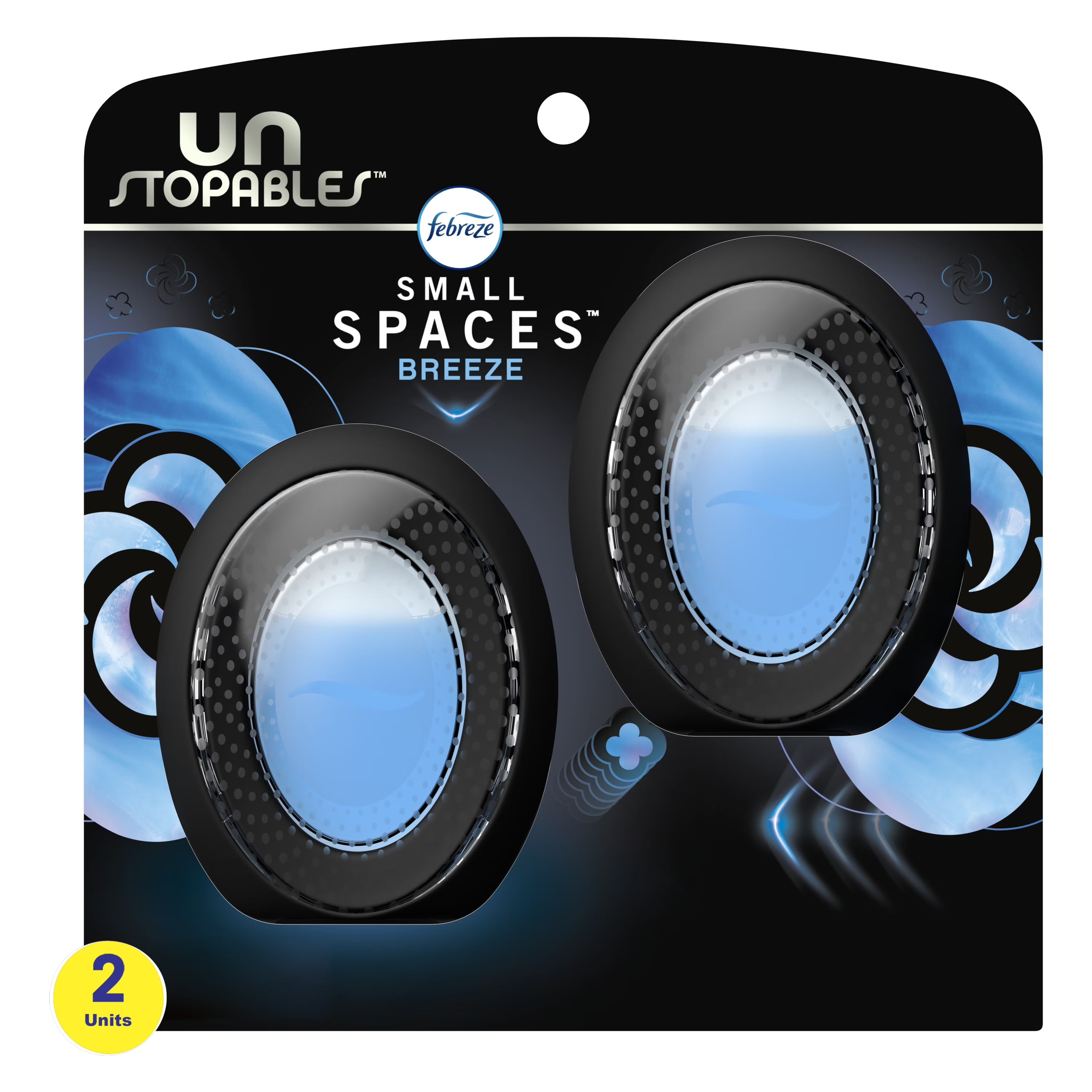 Febreze Small Spaces Unstopables Air Freshener Breeze, .25 fl. oz. Each, Pack