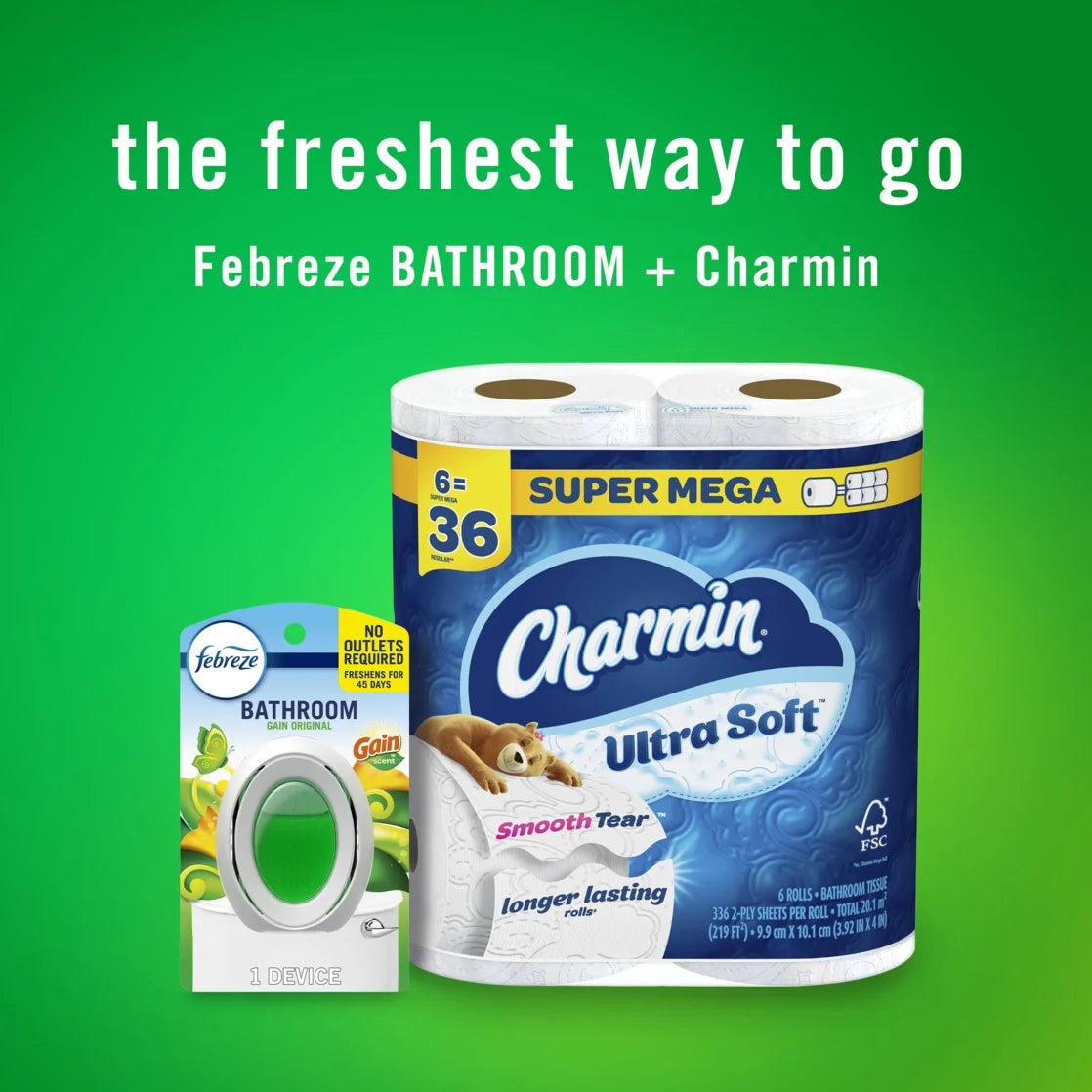 Febreze Small Spaces Air Freshener for Home, Gain Original Scent, 4 Count - View 5