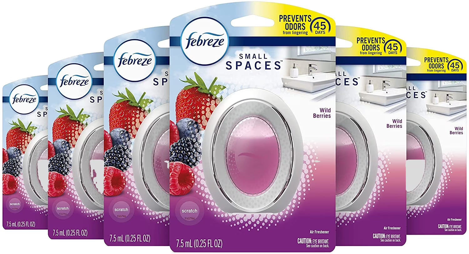 Febreze Small Spaces Air Freshener Wild Berries Odor Eliminator for Strong
