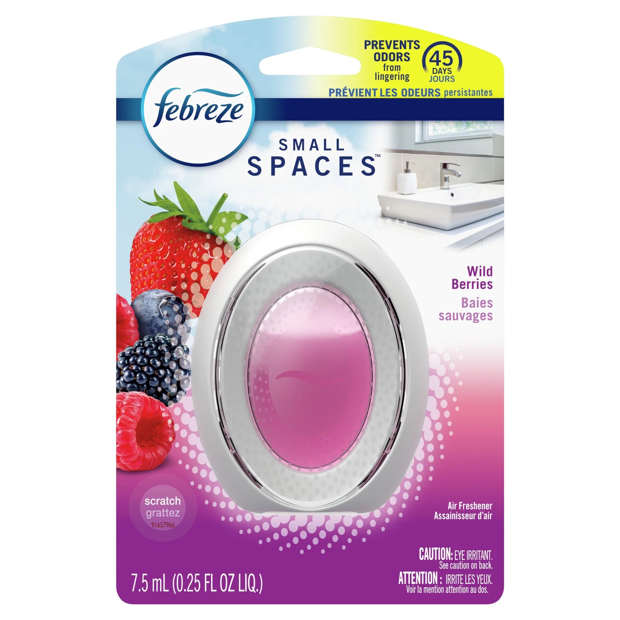 Febreze Small Spaces Air Freshener Wild Berries Odor Eliminator for Strong - View 3