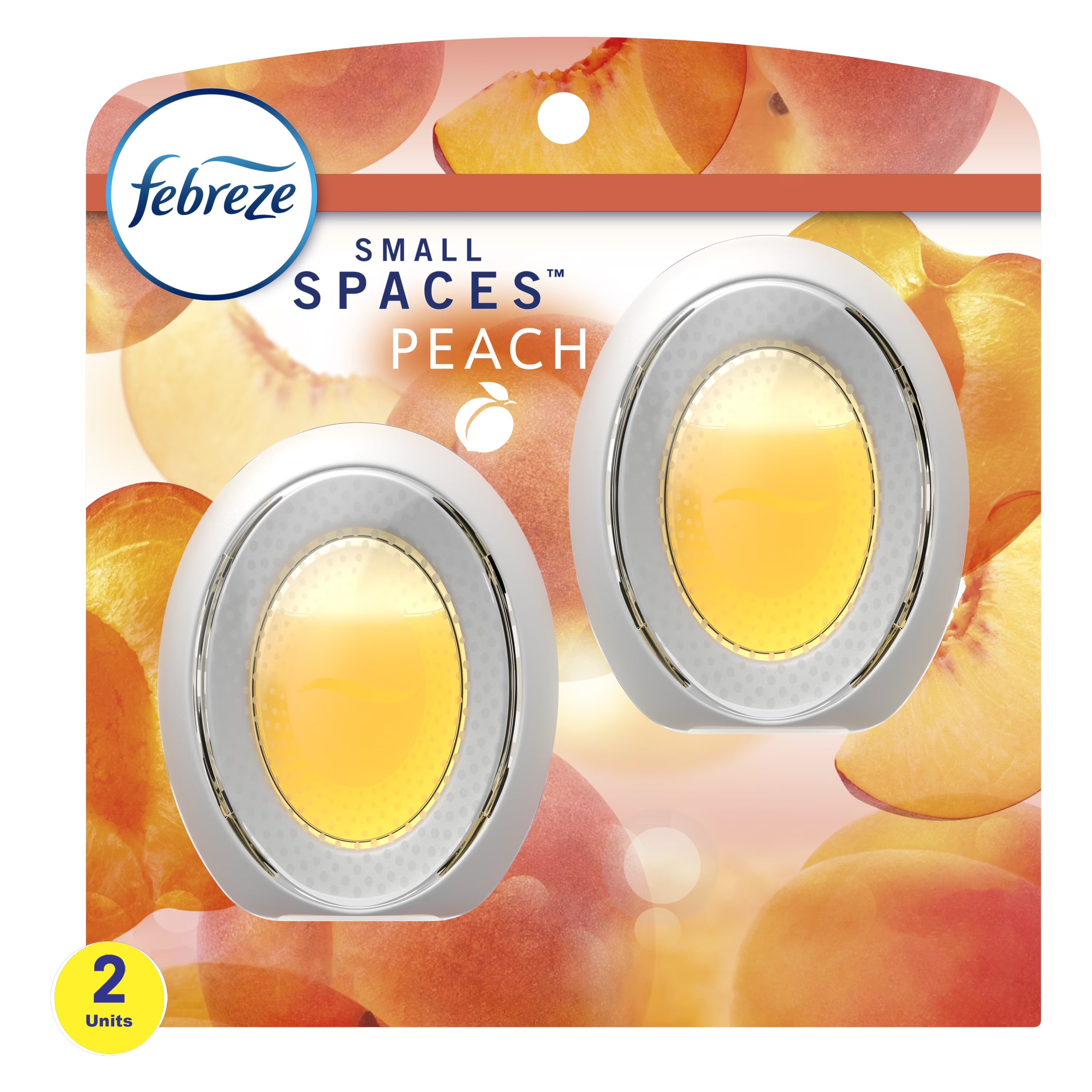 Febreze Small Spaces Air Freshener Peach, .25 fl oz, Pack of 2
