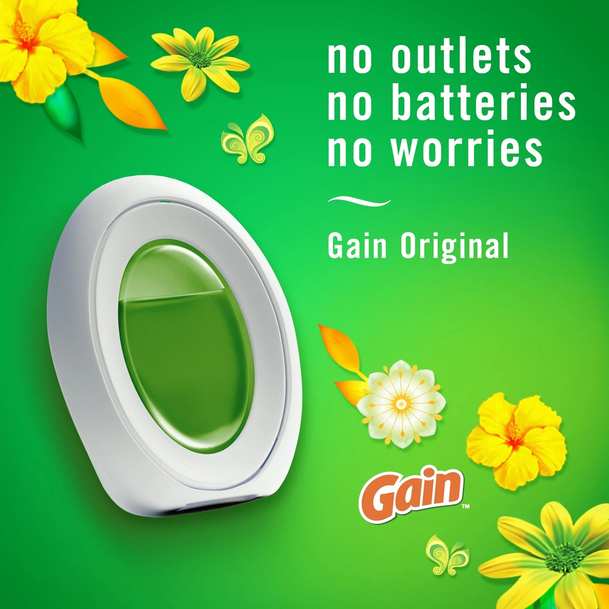 Febreze Bathroom Air Freshener, Small Spaces Odor-Fighting, Gain Original, 3 - View 3