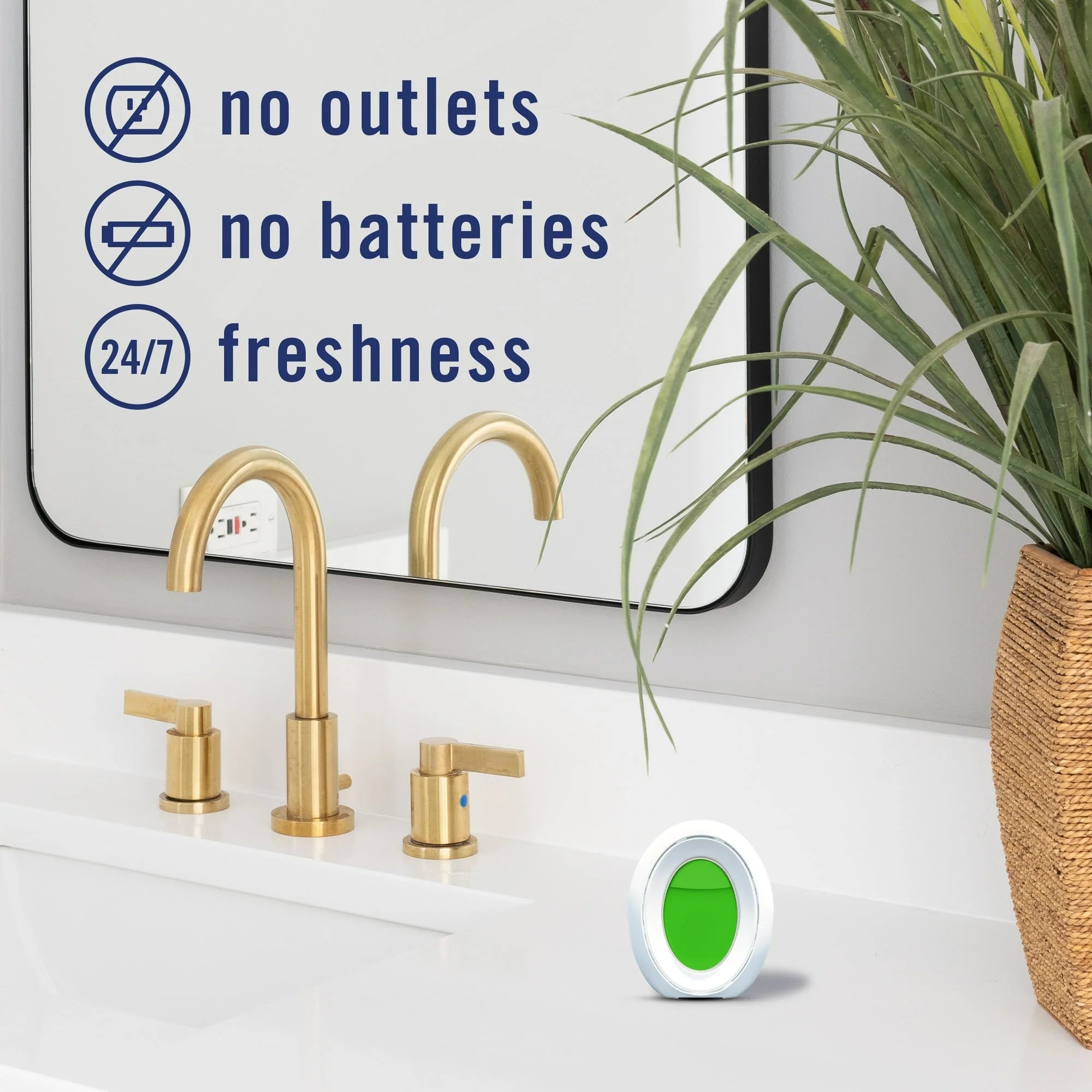 Febreze Bathroom Air Freshener, Small Spaces Odor-Fighting, Gain Original, 3 - View 4