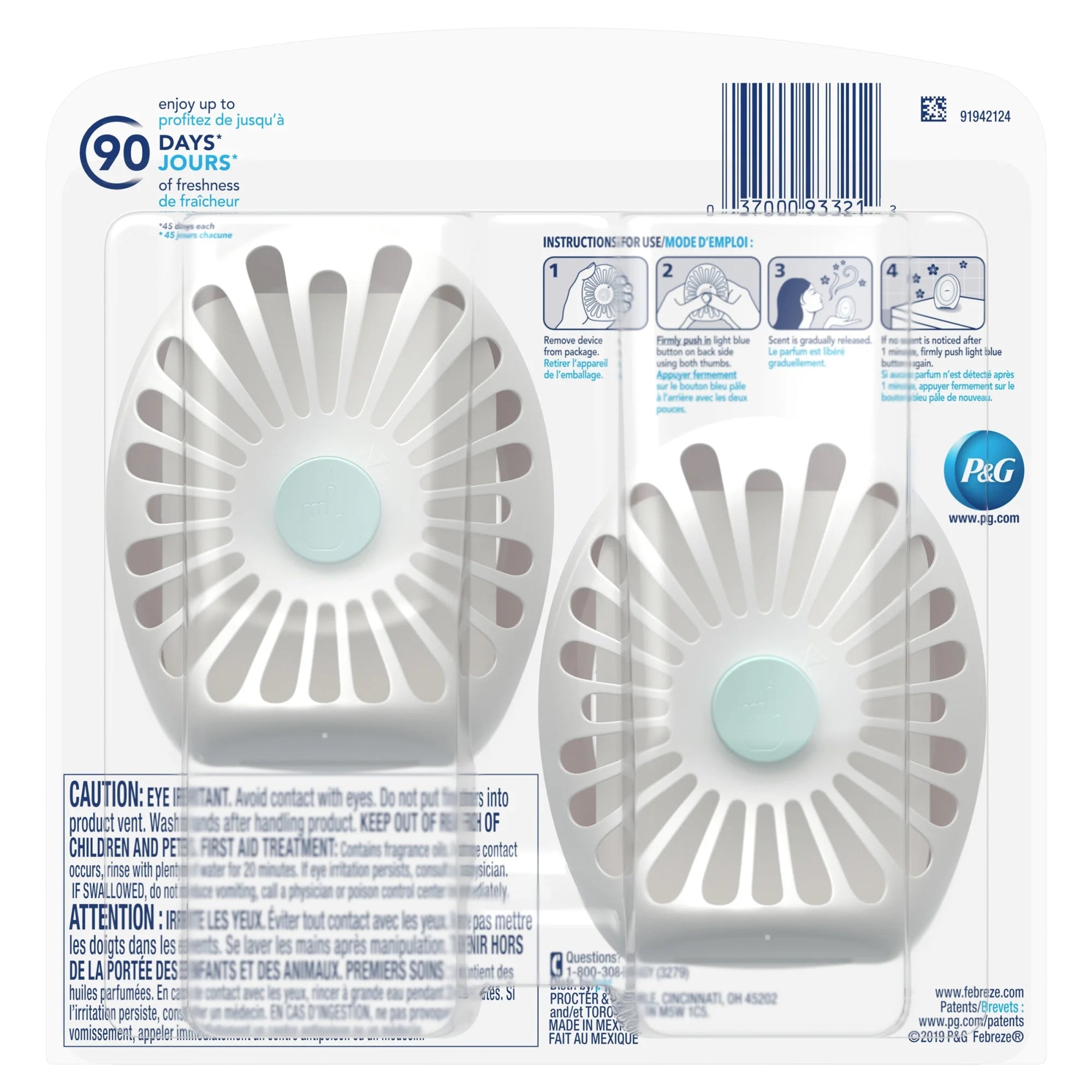 Febreze Small Spaces Air Freshener Berry & Bramble, .25 fl. oz., Pack of 2 - View 3