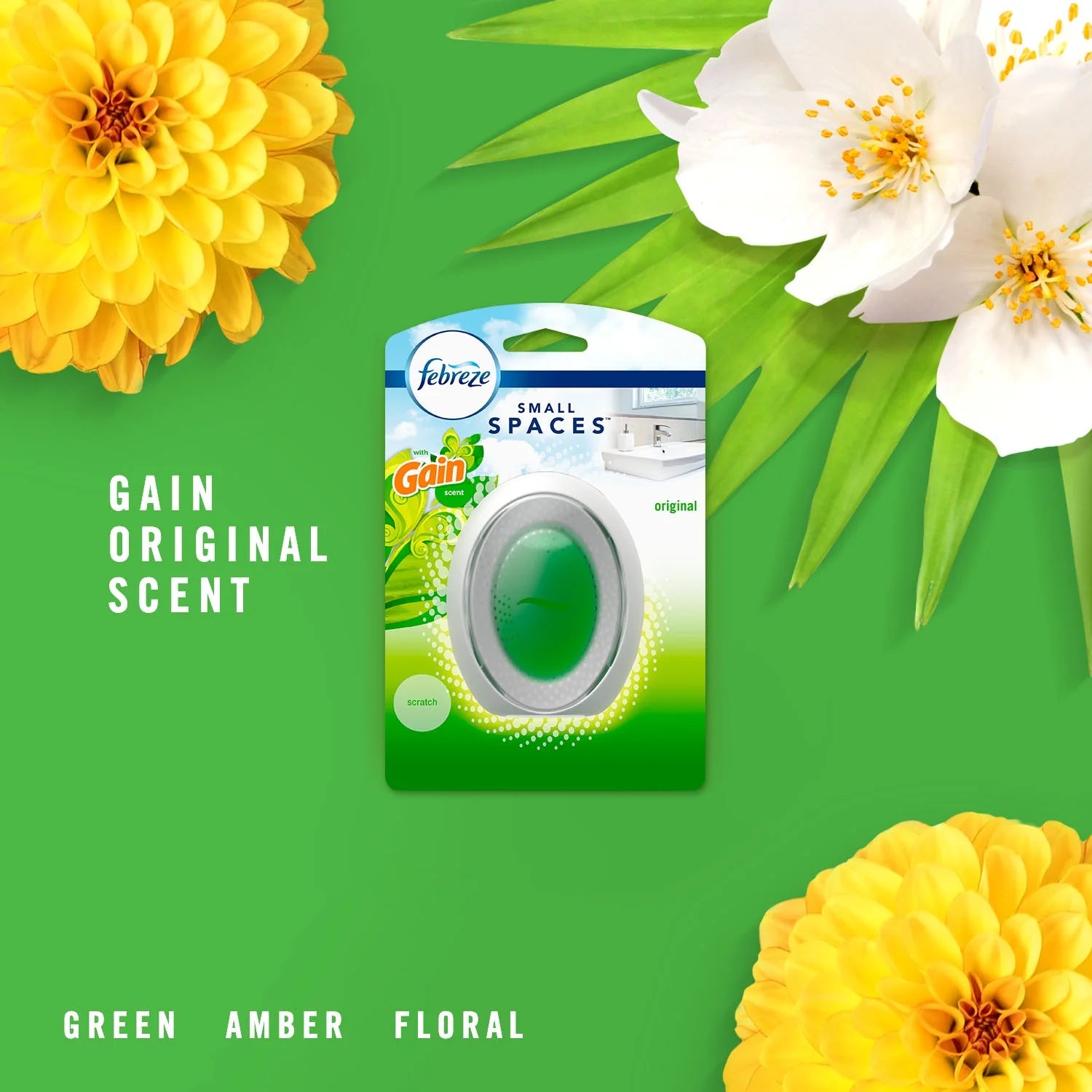 Febreze Small Spaces Air Freshener, Gain Original Scent, 2 Count - View 5