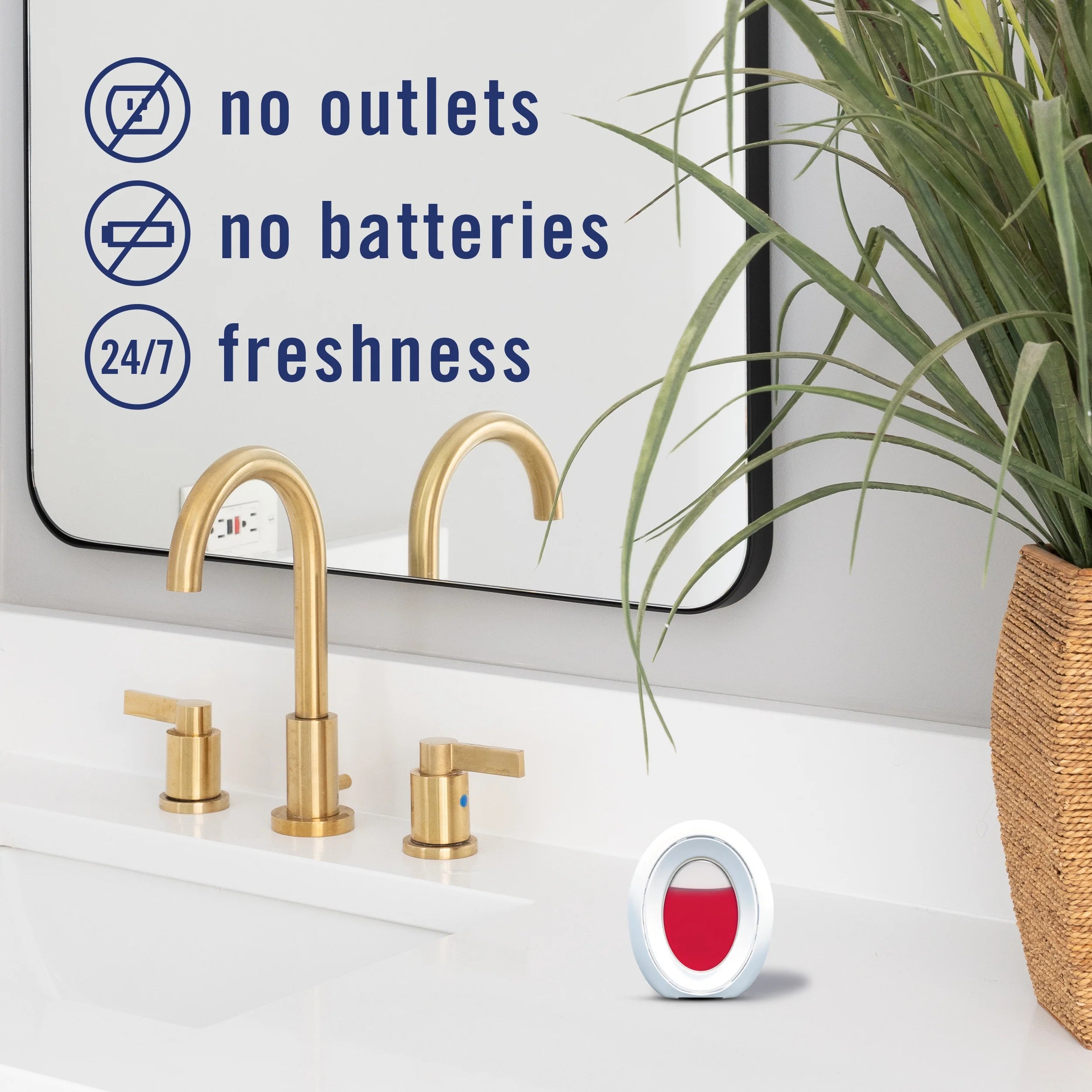 Febreze Bathroom Small Spaces Air Freshener, Odor-Fighting, Tropical Blend, 1 - View 3