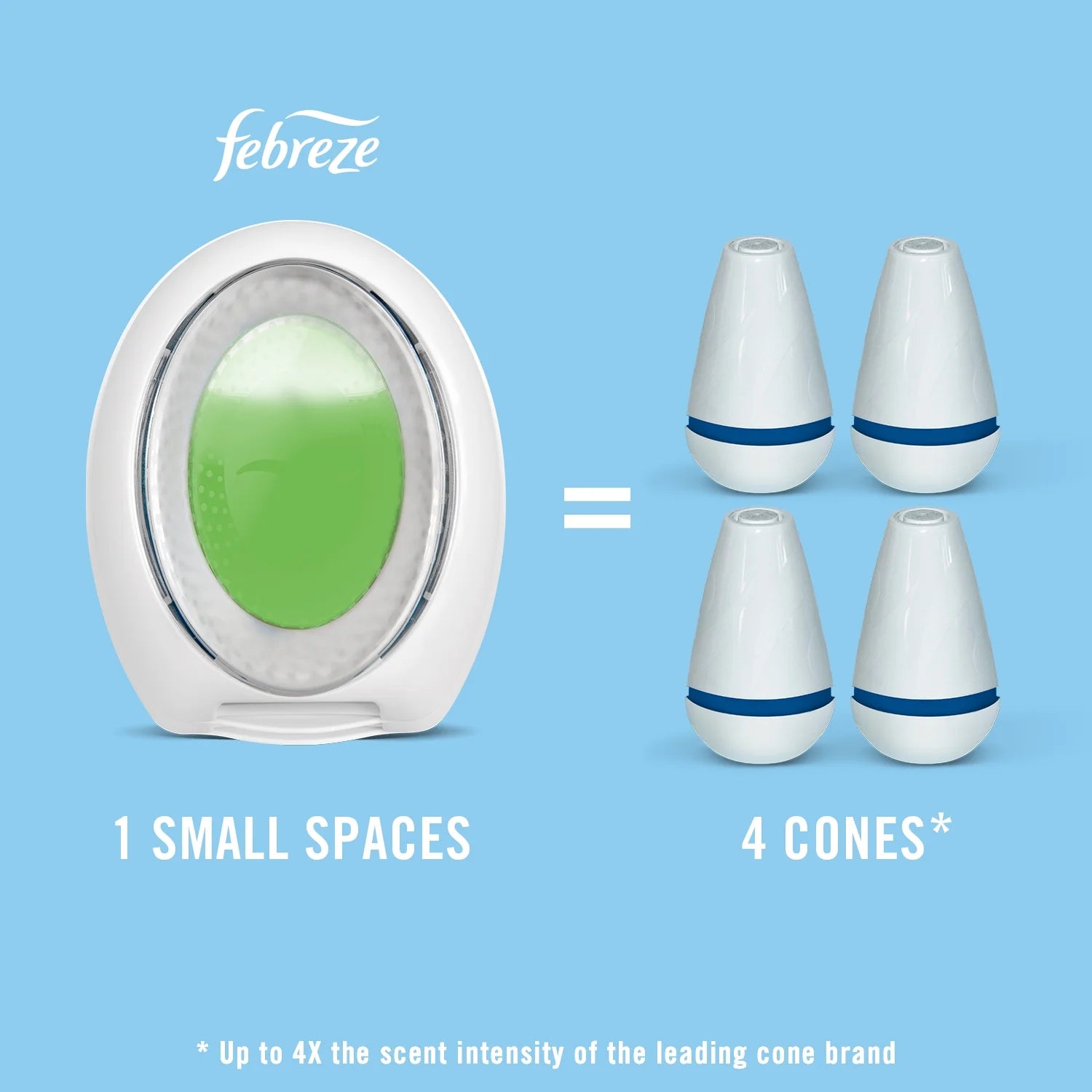 Febreze Small Spaces Air Freshener Heavy Duty Fresh Lemon, .25 fl. oz., Pack of - View 5