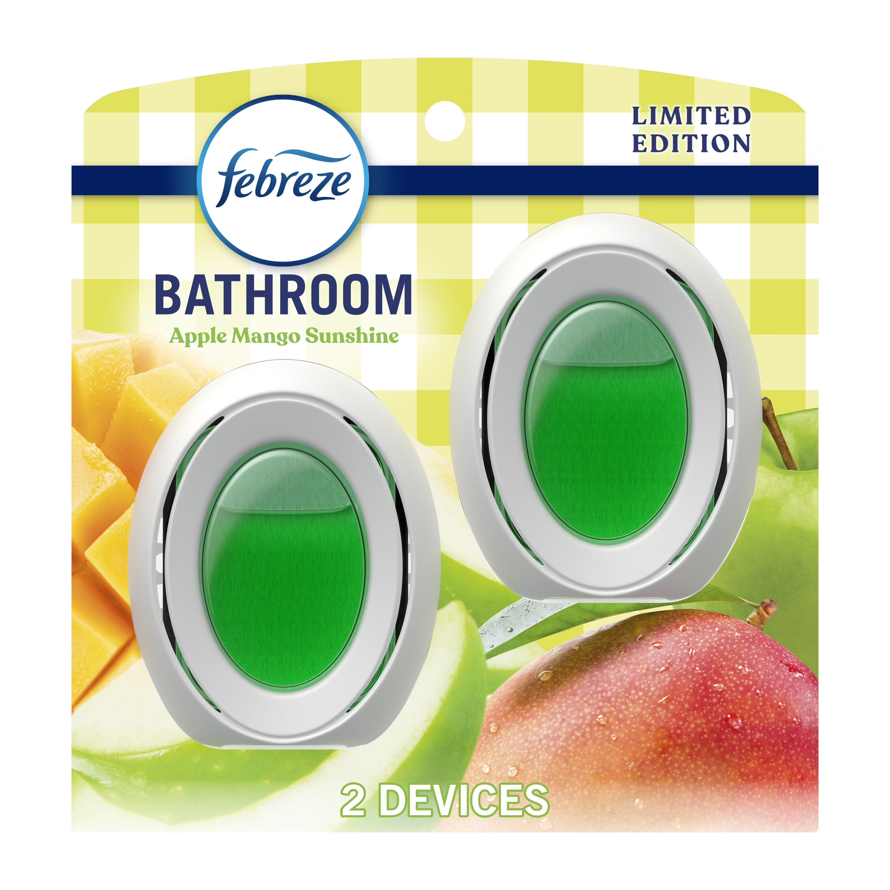 Febreze Bathroom Air Freshener, Small Spaces Odor-Fighting, Apple Mango
