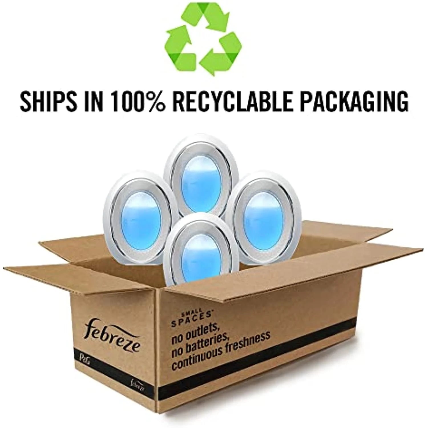 Febreze Small Spaces, Plug In Air Freshener Alternative For Home, Linen & Sky, - View 2