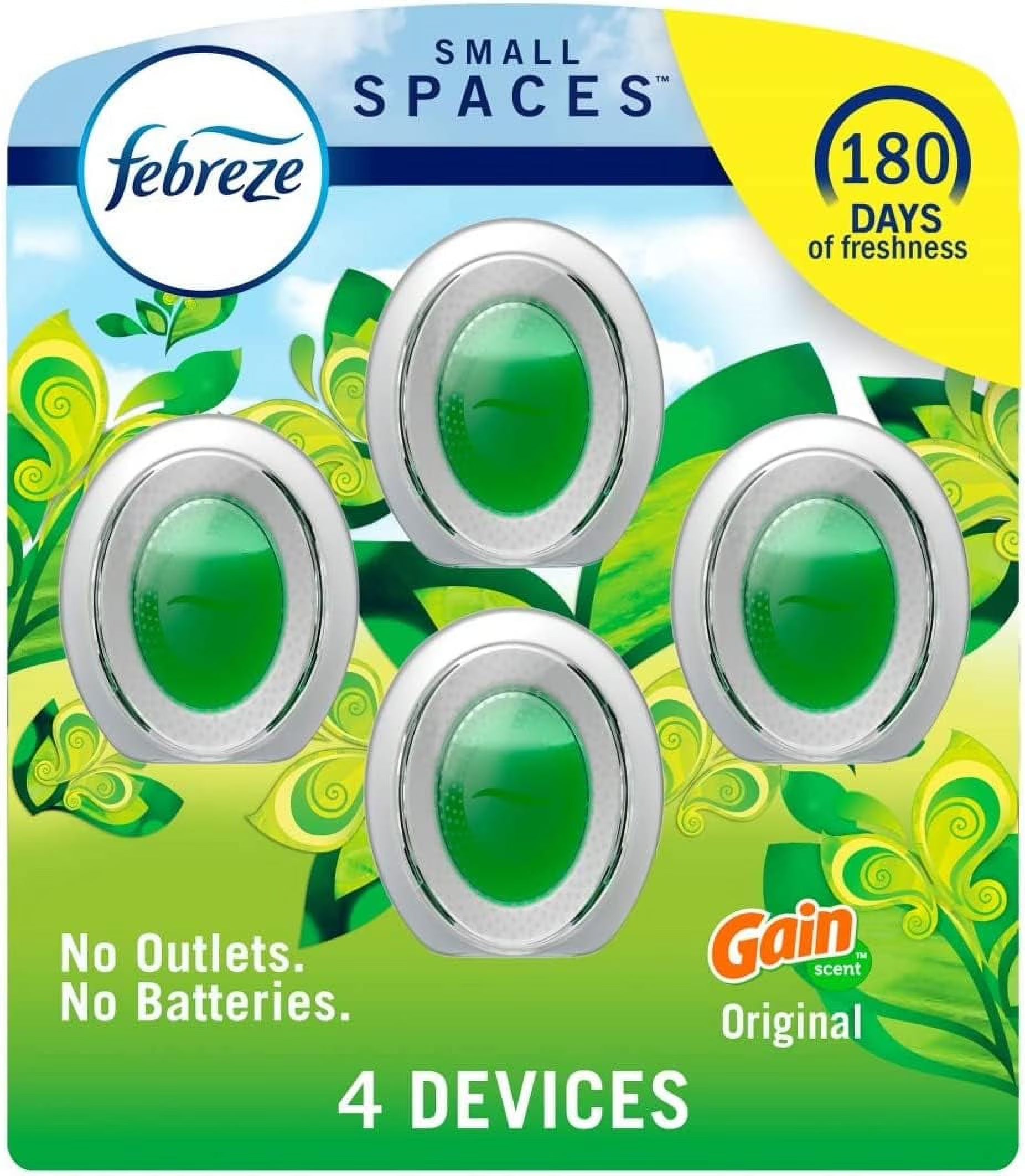 Febreze Small Spaces, Plug in Air Freshener Alternative for Home, Gain Original