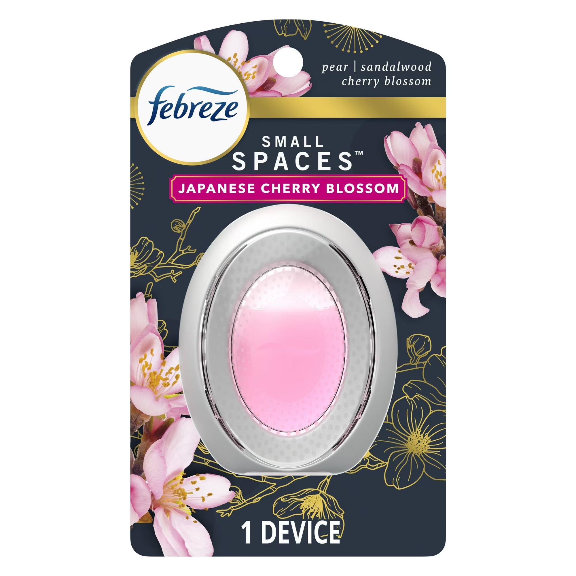 2 Pack Febreze Small Spaces Air Freshener, Odor-Fighting, Japanese Cherry