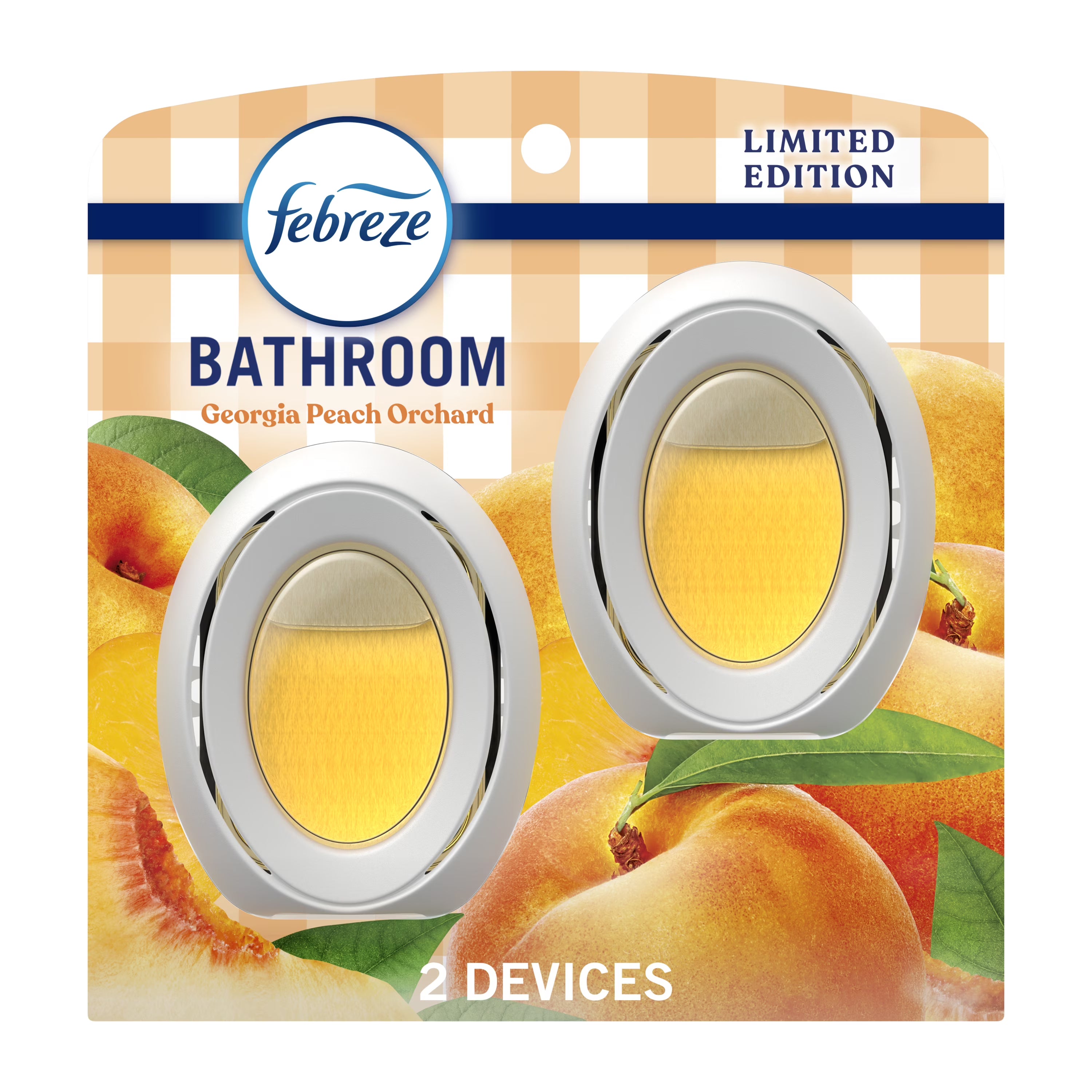 Febreze Bathroom Air Freshener, Small Spaces Odor-Fighting, Georgia Peach