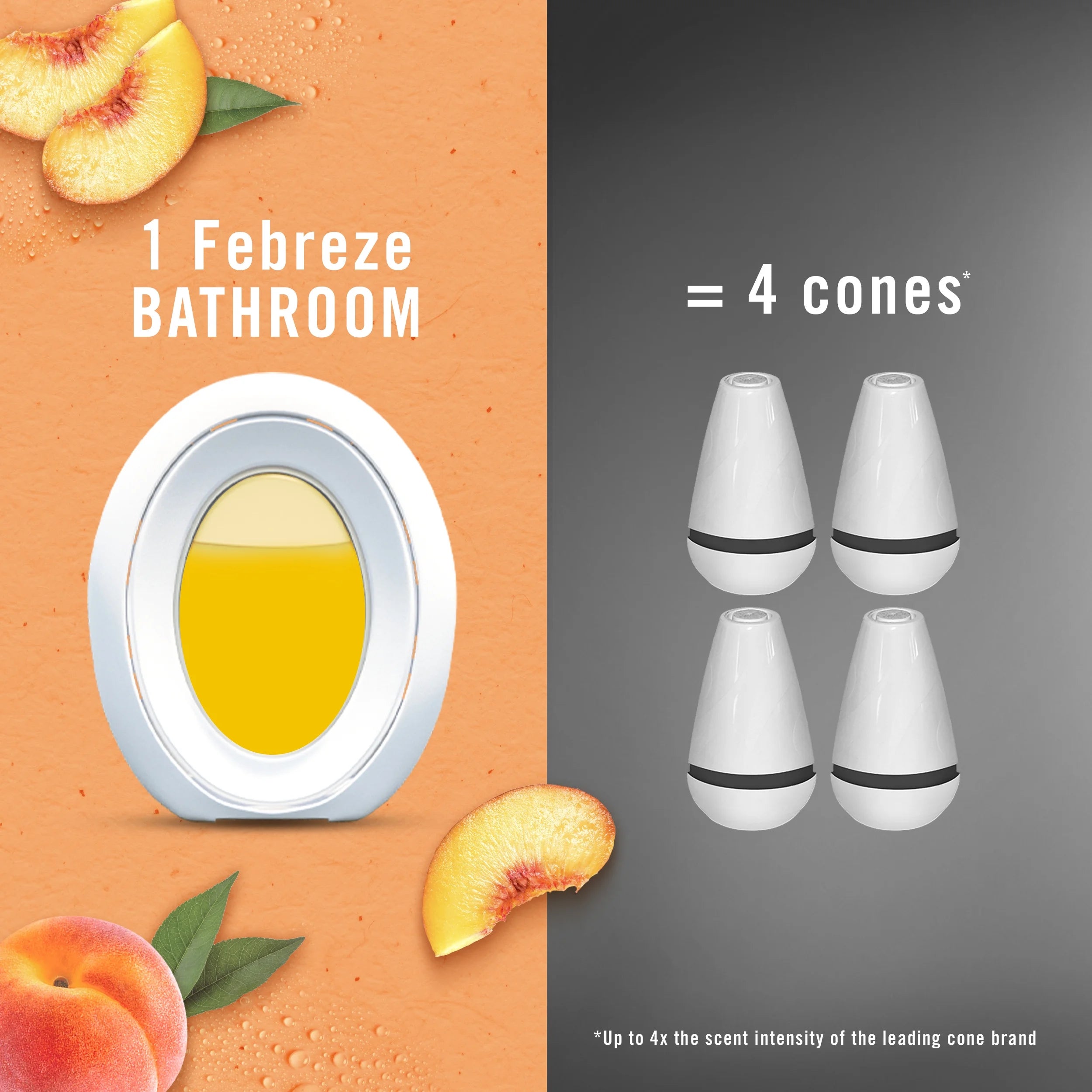 Febreze Bathroom Air Freshener, Small Spaces Odor-Fighting, Georgia Peach - View 6