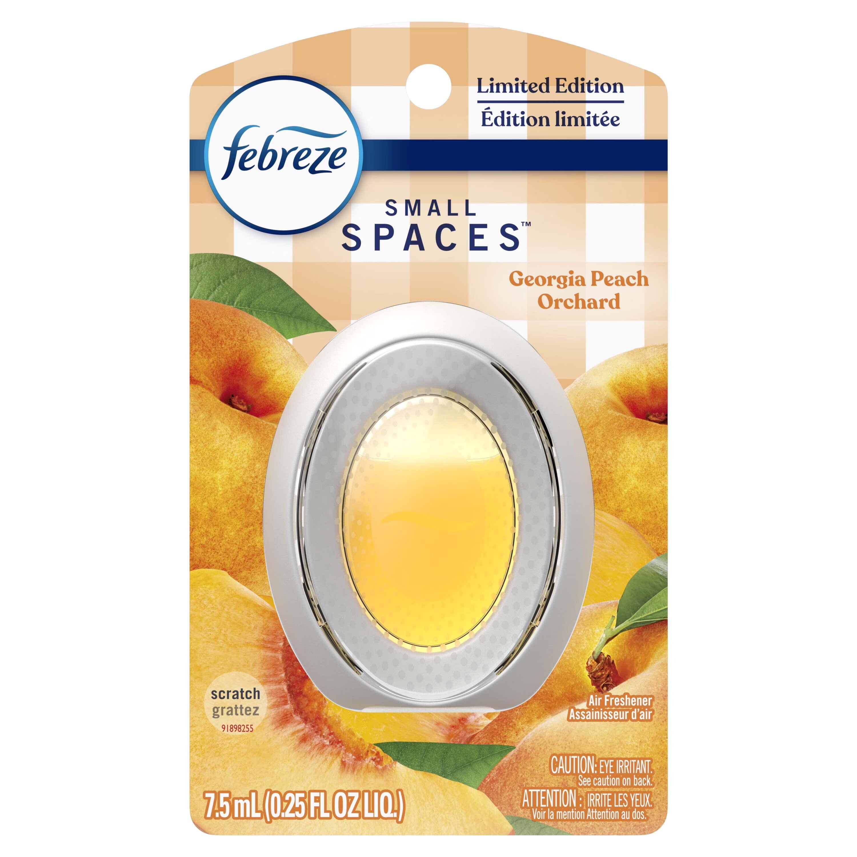 Febreze Small Spaces, Air Freshener, Limited Edition Georgia Peach Orchard, .25