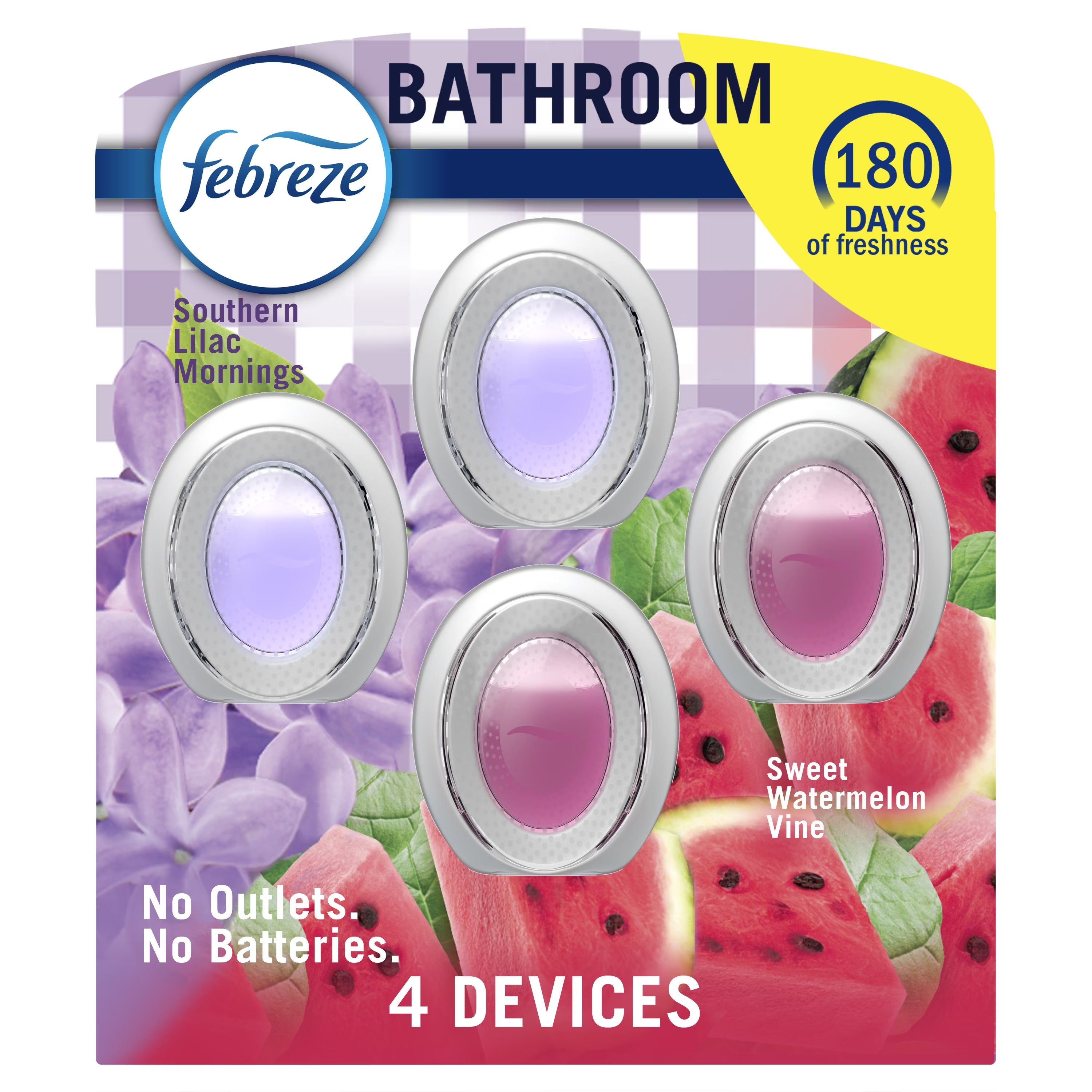 Febreze Small Spaces Air Freshener, Odor-Fighting, Sweet Watermelon & Southern