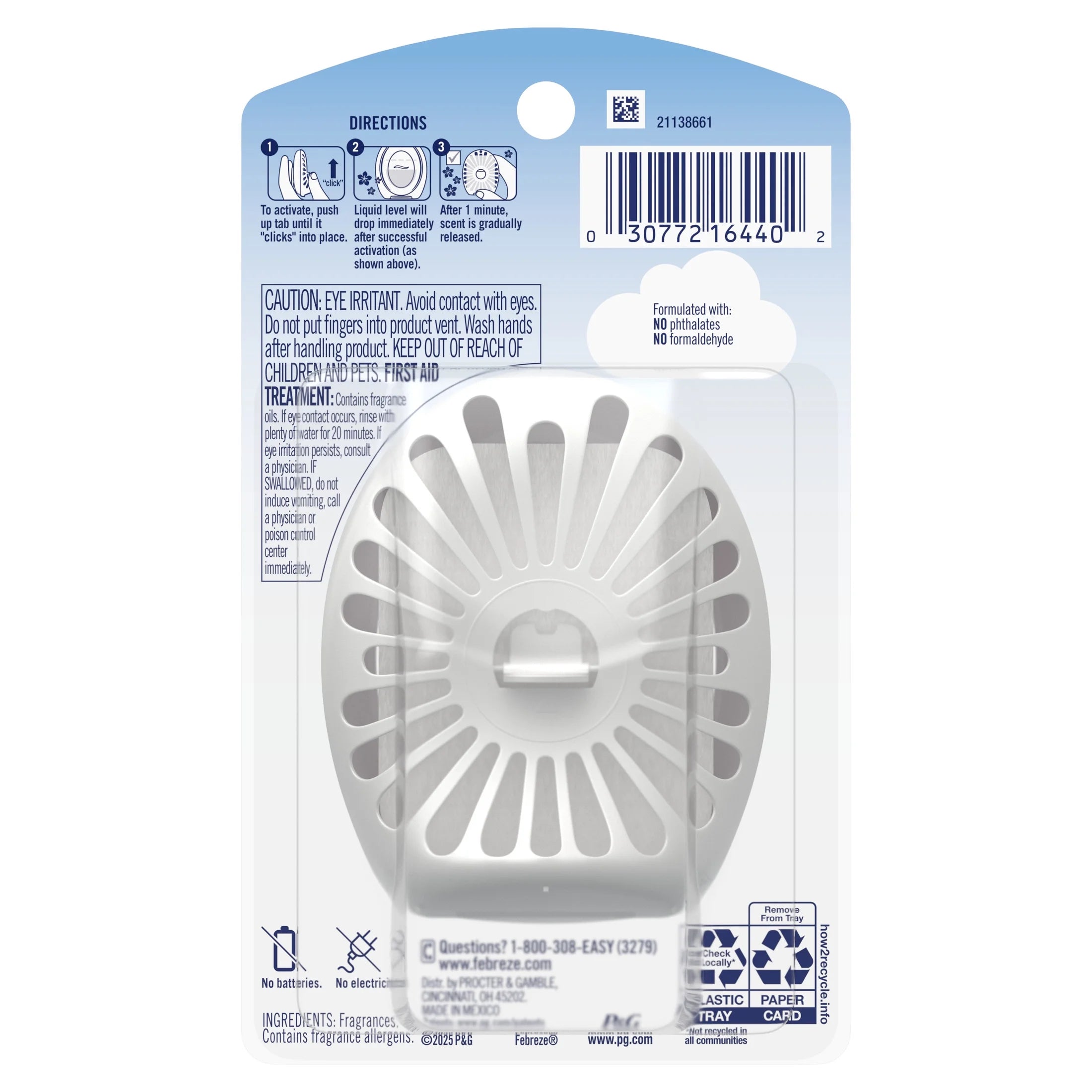 Febreze Bathroom Air Freshener, Odor-Fighting, Downy April Fresh Scent, 1 Count - View 3