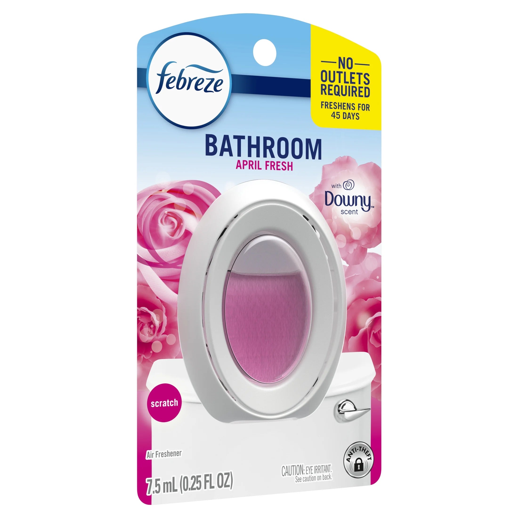 Febreze Bathroom Air Freshener, Odor-Fighting, Downy April Fresh Scent, 1 Count - View 4