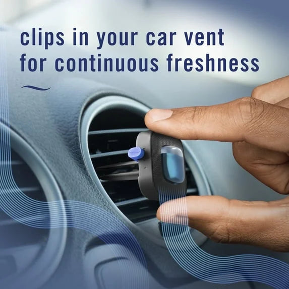 Febreze AUTO Car Air Freshener, Odor-Fighting Car Vent Clip, New Car, 2 Count - - View 6