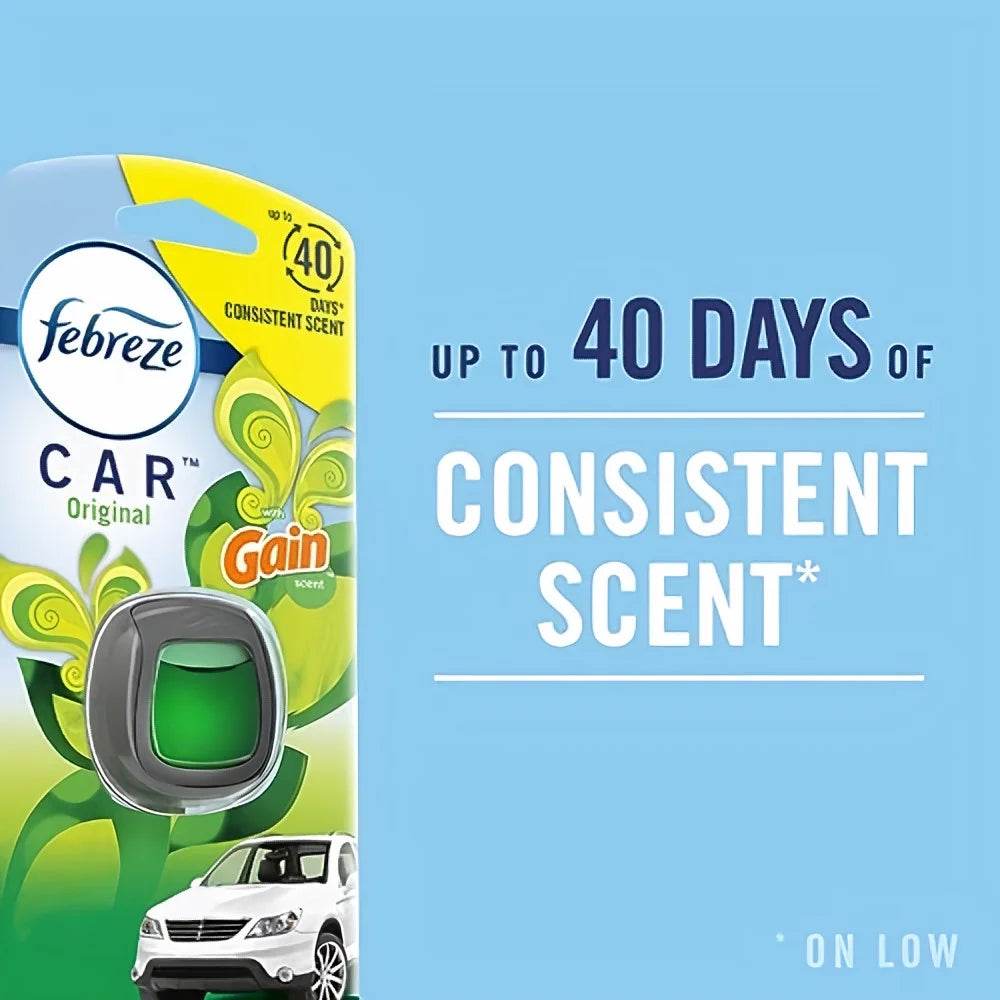Febreze Car Vent Clip Linen & Sky Air Freshener (Pack of 6) - View 2