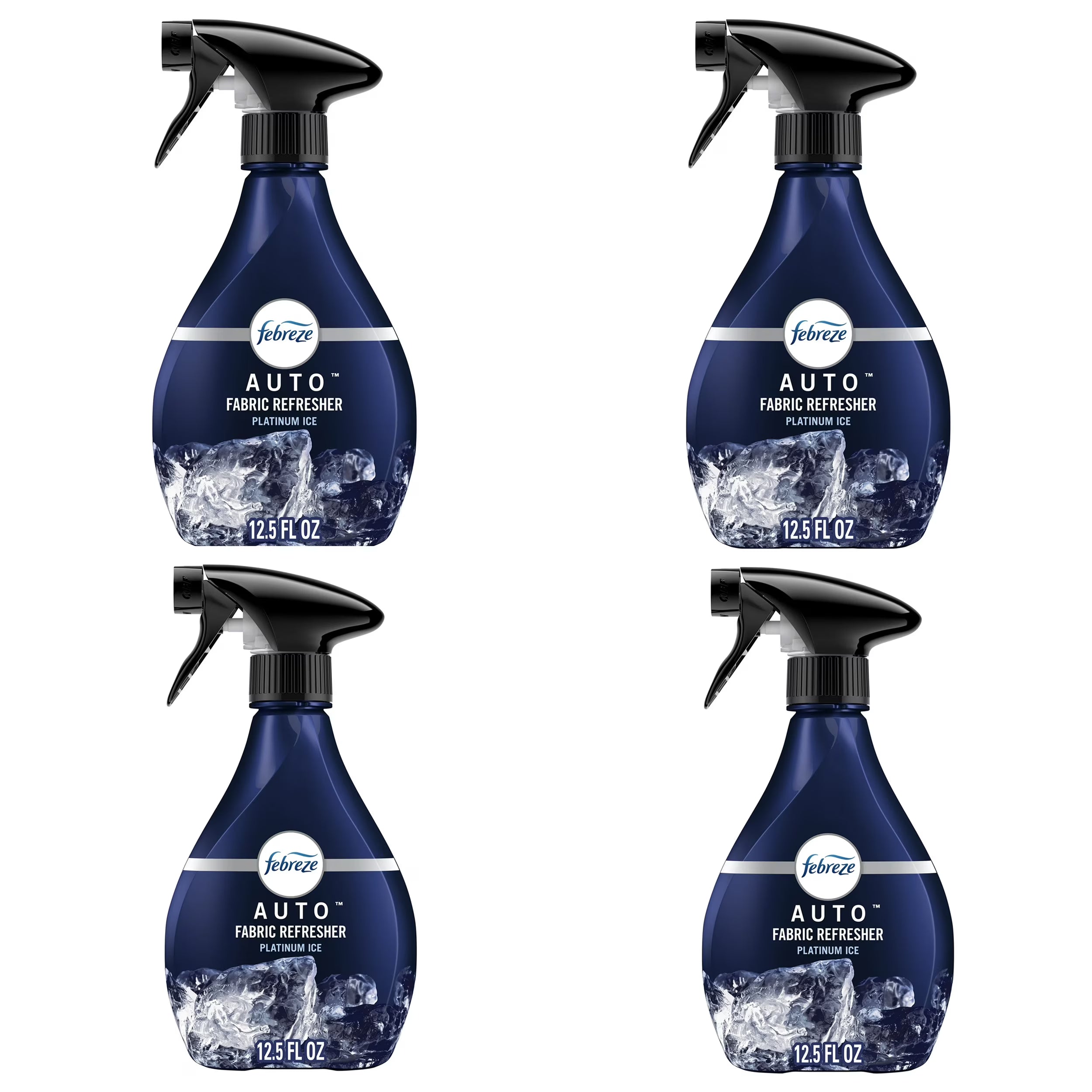 Febreze Fabric AUTO Car Spray Air Freshener, Odor Fighting, Platinum Ice, 12.5
