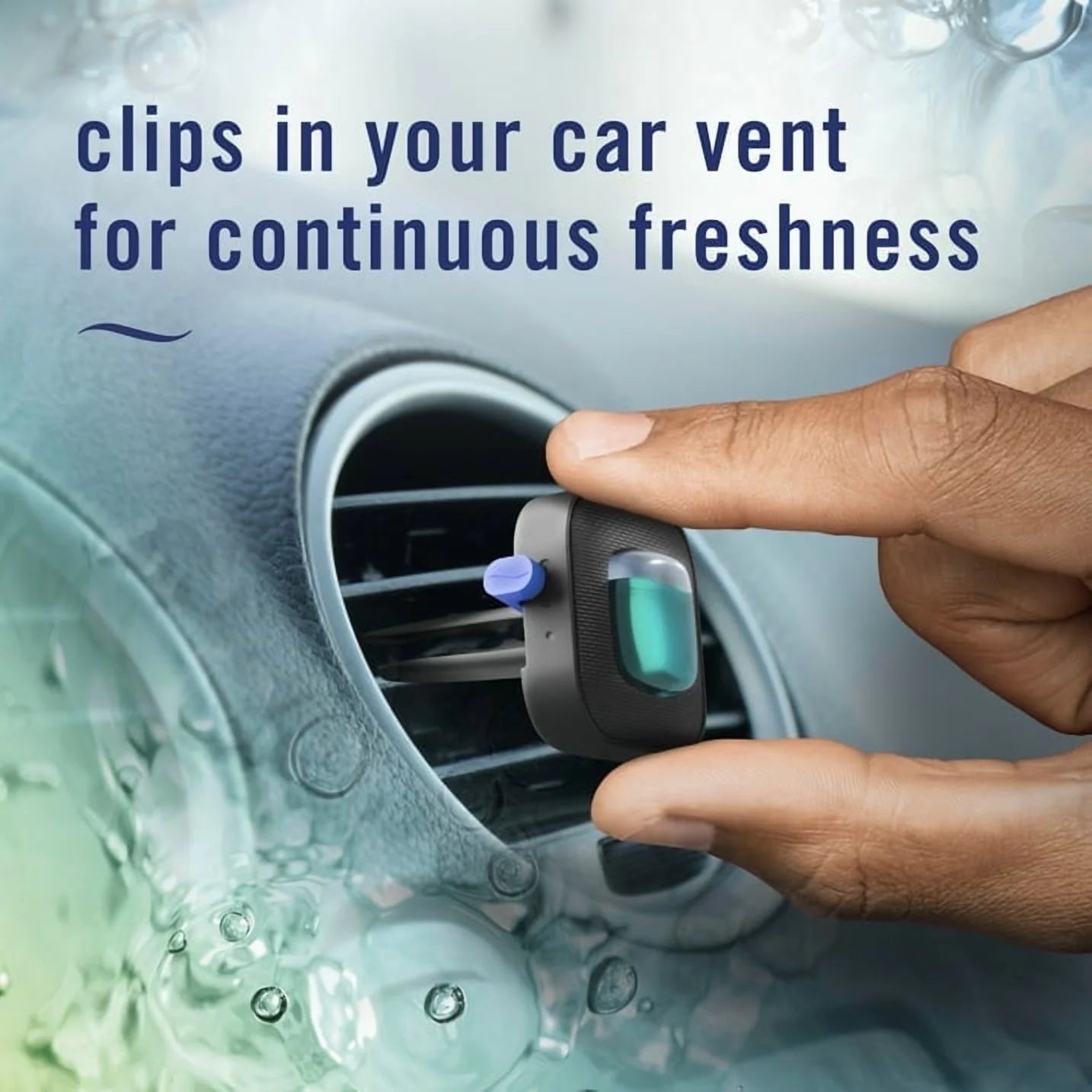Febreze Car Air Freshener, Odor-Fighting Car Vent Clip, Unstopables Fresh, 2 - View 3