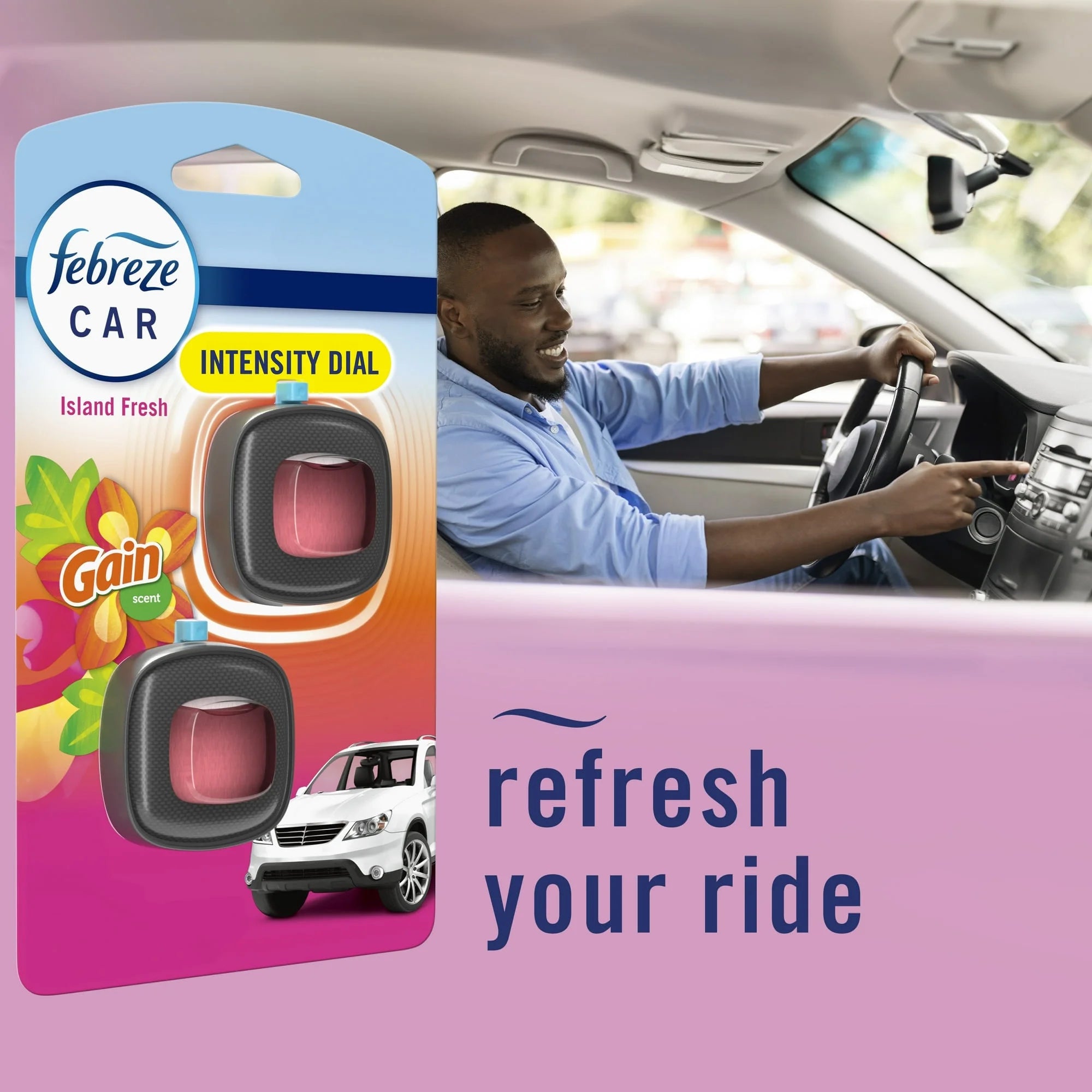 ( 300000 Pack ) Febreze Car Air Freshener, Odor-Fighting Car Vent Clip, Gain - View 6
