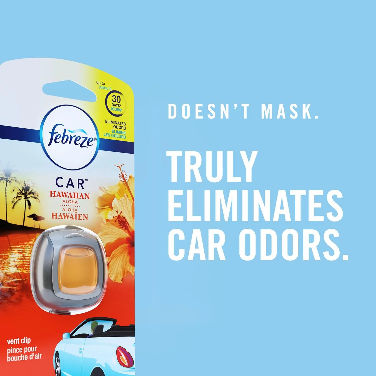 Febreze Car Odor Eliminating Air Freshener, Midnight Storm, 2 Count - View 6