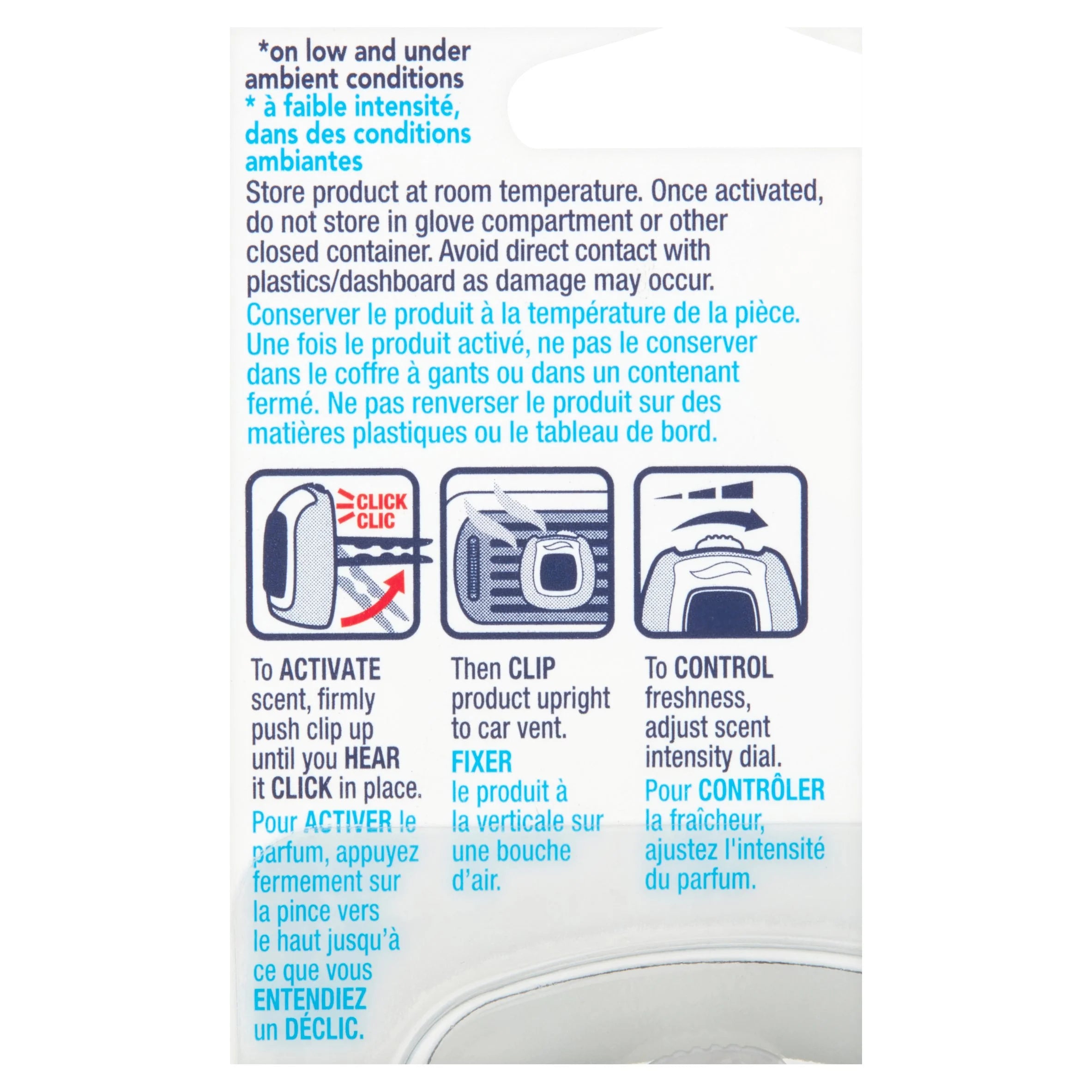 Febreze CAR Vent Clip Happy Spring Juicy Petals Air Freshener, 0.06 fl oz - View 4