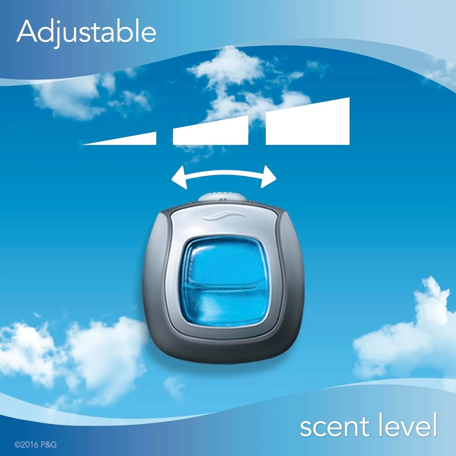 Febreze Car Air Freshener Vent Clip Gain Original Scent, 06 oz. Car Vent Clip, - View 5