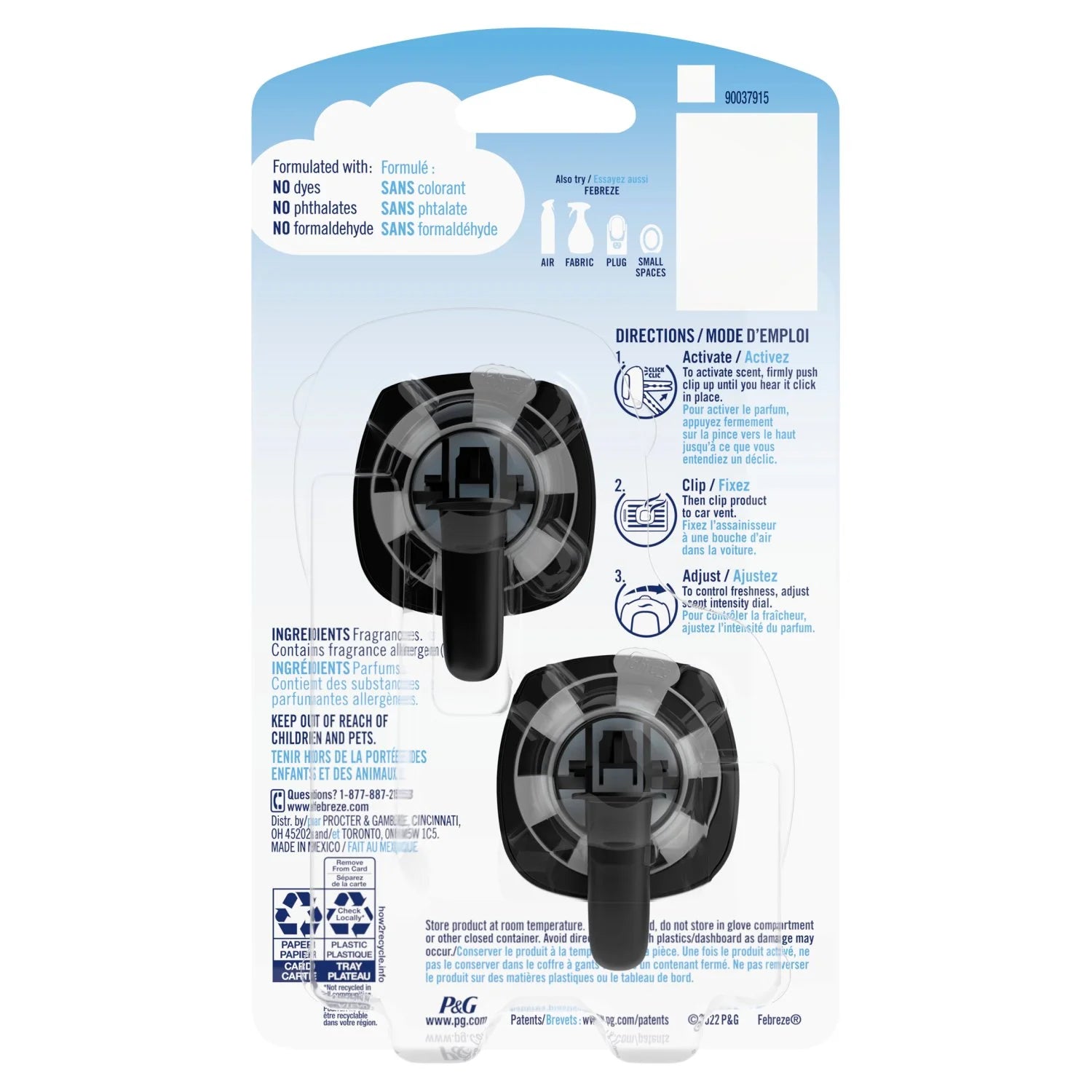 Febreze Car Platinum Ice 2 each - View 2