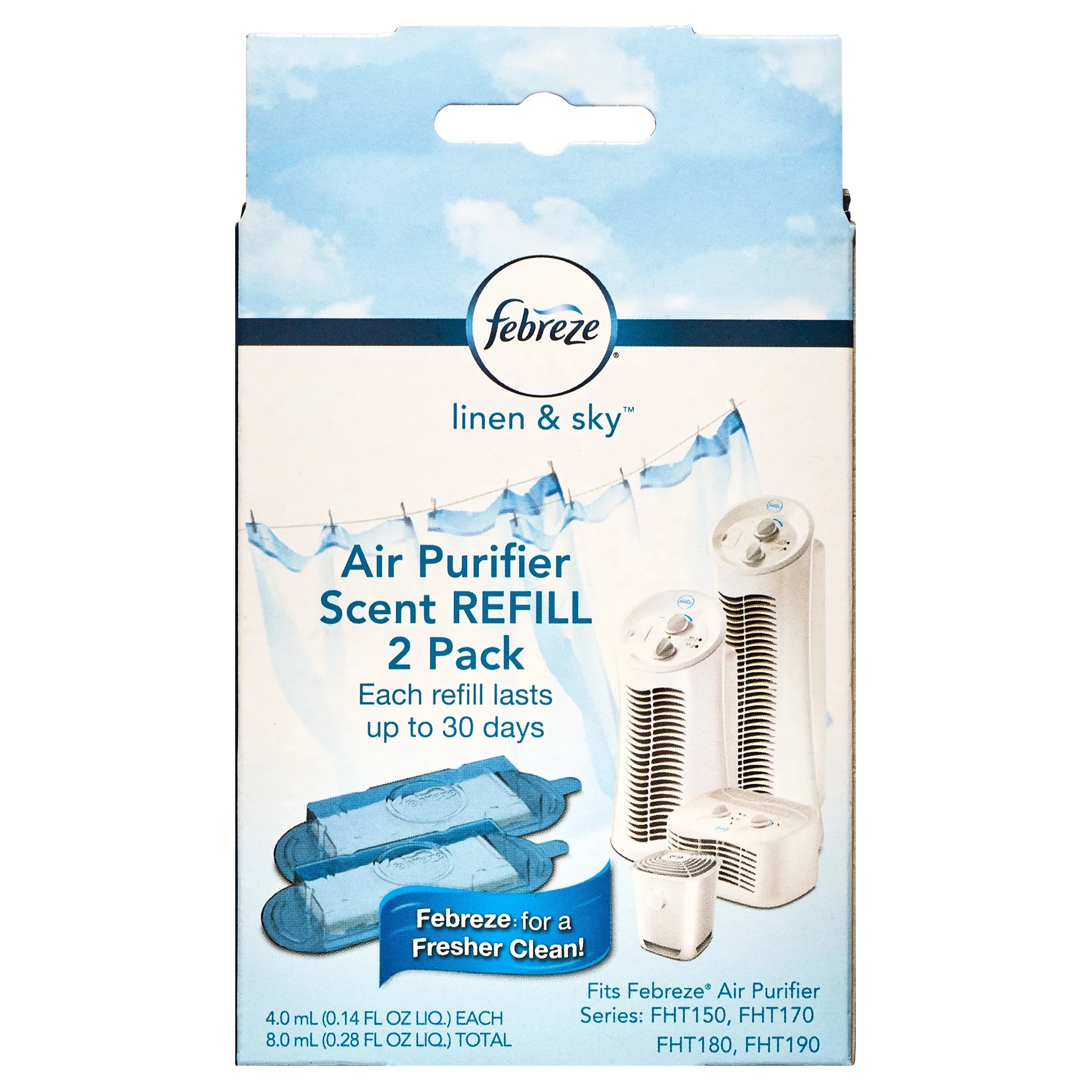 Febreze Linen and Sky Scent Cartridge Air Purifier, 3 Count - View 2