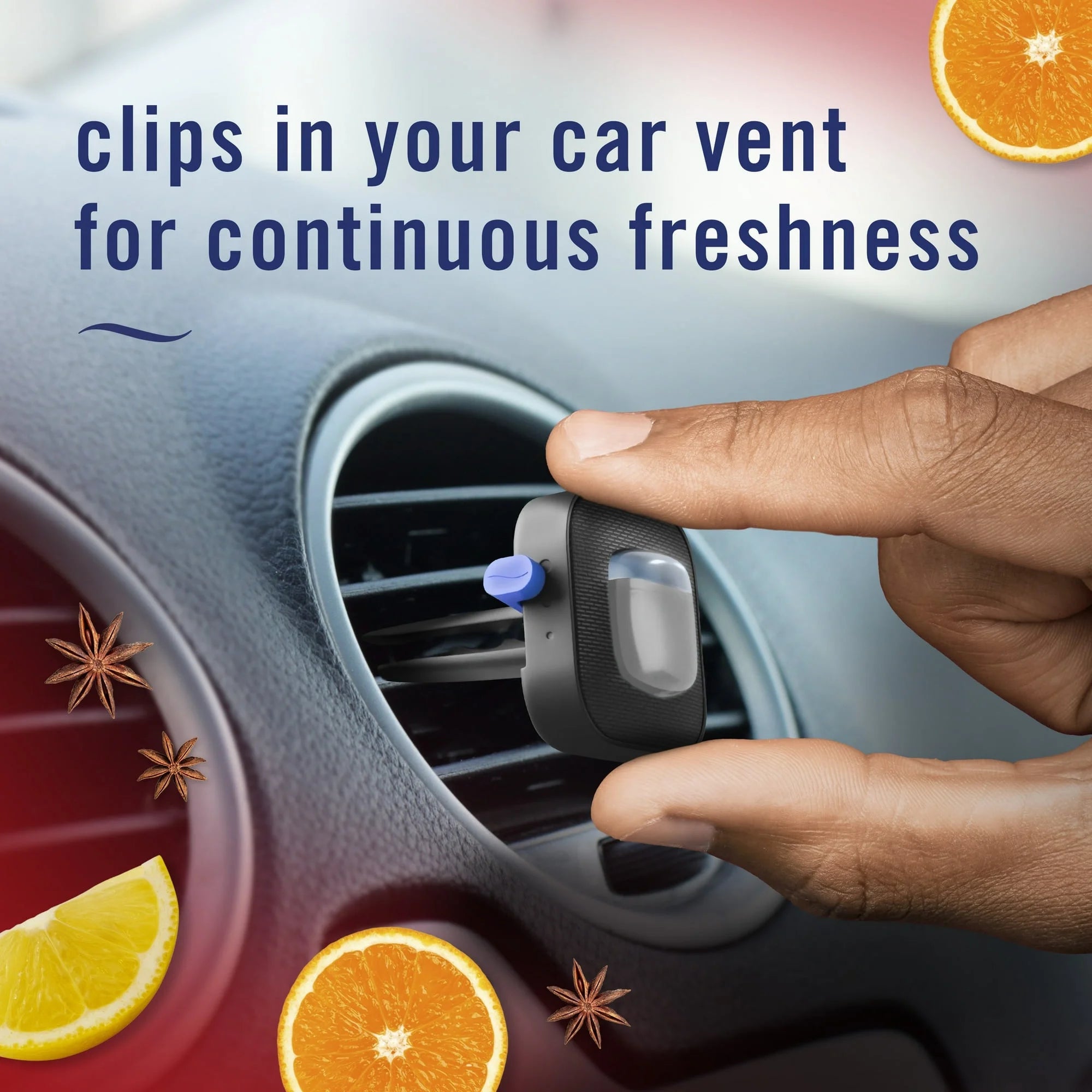 (2 pack ) Febreze AUTO Car Air Freshener, Odor-Fighting Car Vent Clip, Old - View 4