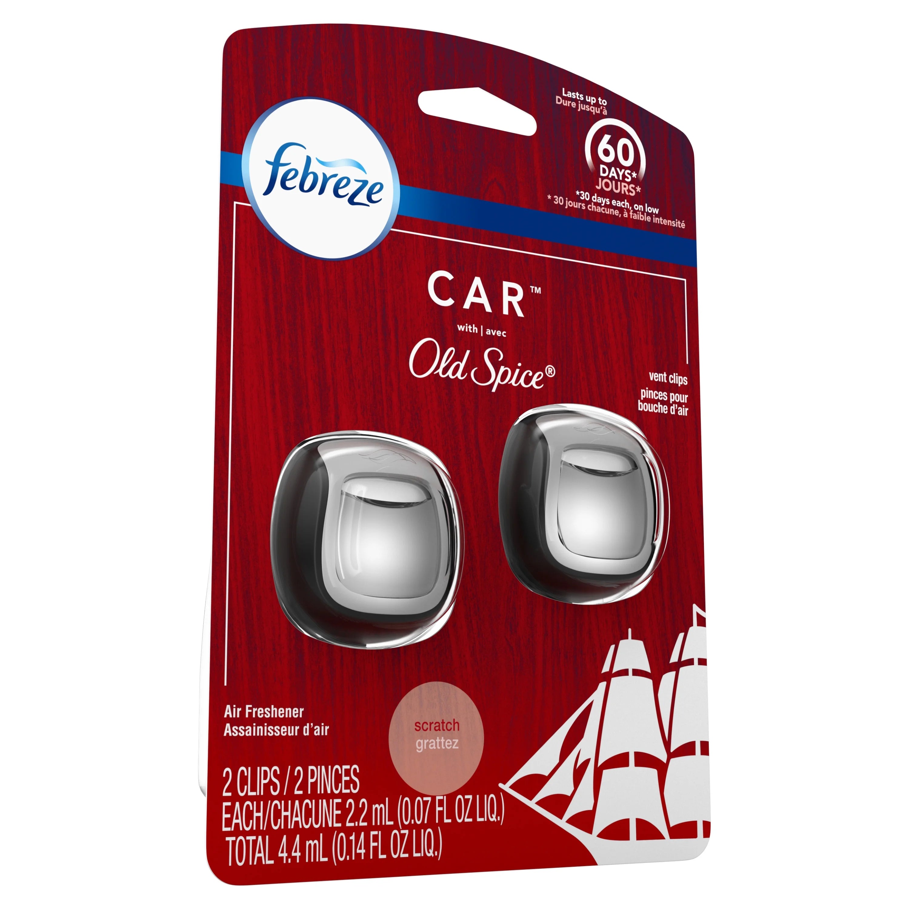 Febreze Car Air Freshener Vent Clips, Original Old Spice Scent, 2 count - View 6