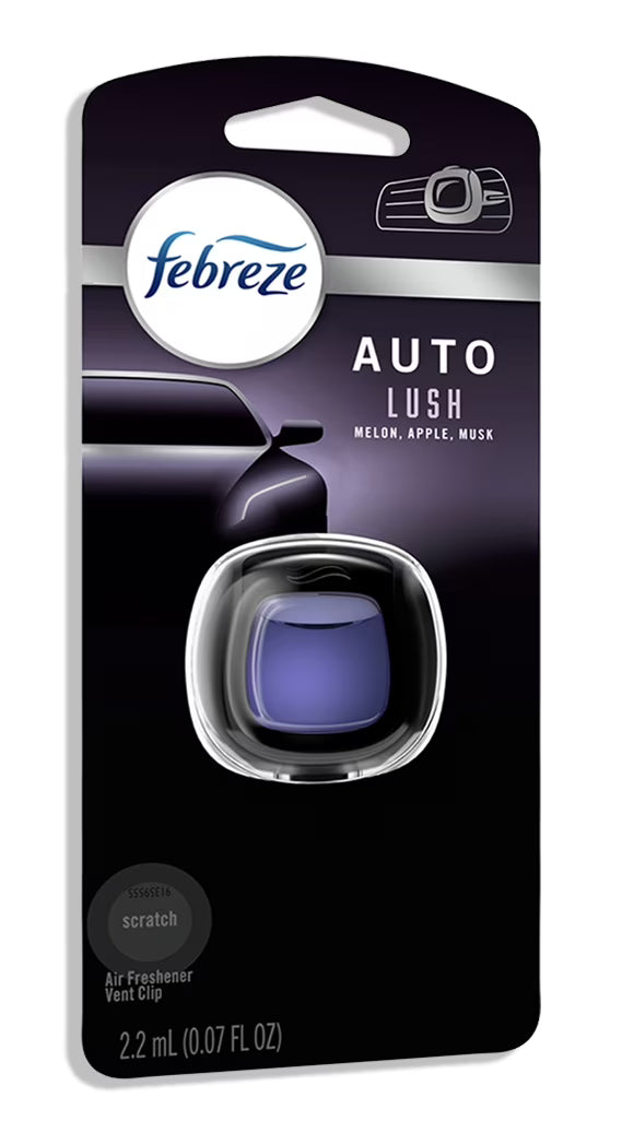 Febreze Car Vent Clip Air Freshener, Odor Eliminator for Up to 30 Days