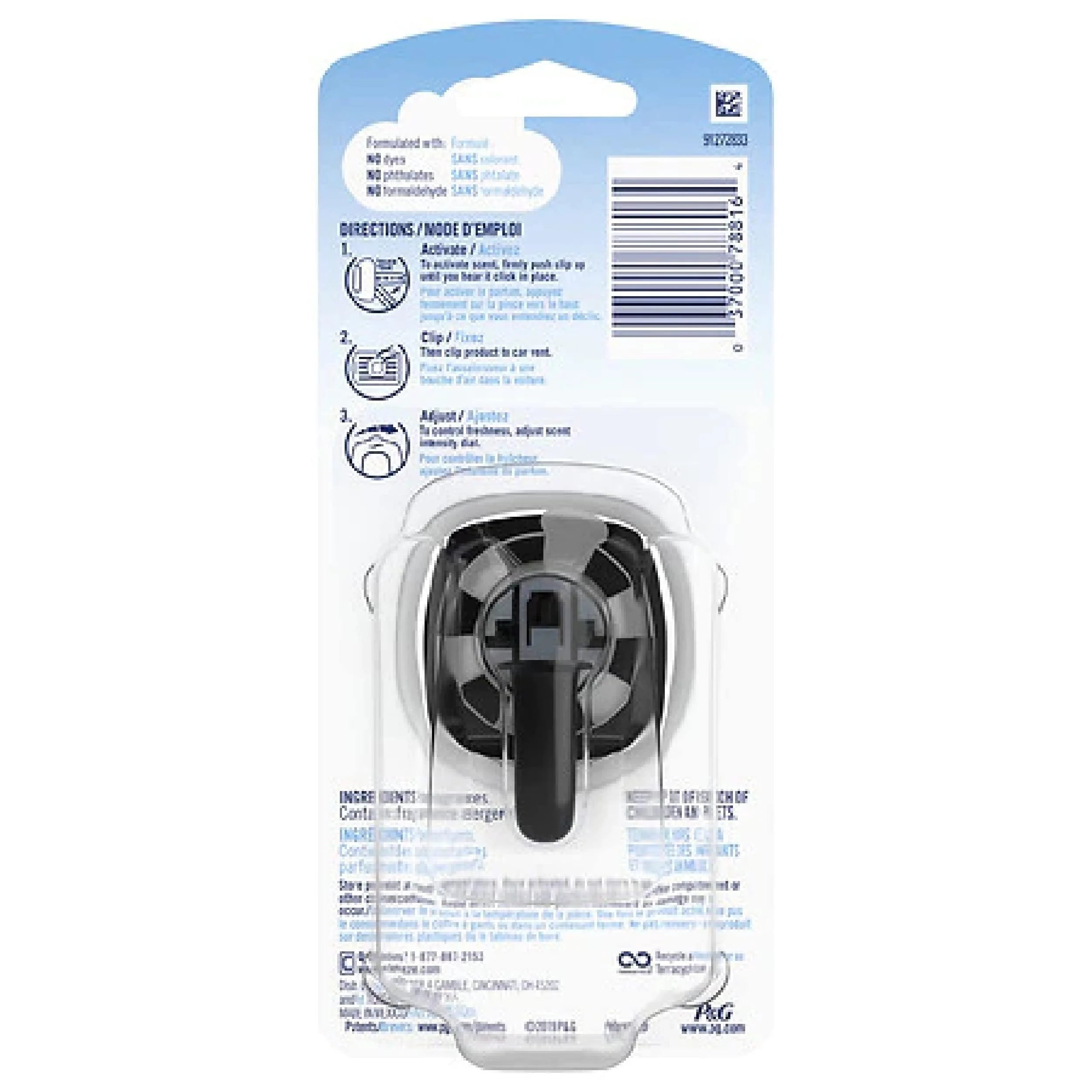 Febreze Car Odor-Eliminating Air Freshener Vent Clip, Original Old Spice Scent, - View 2