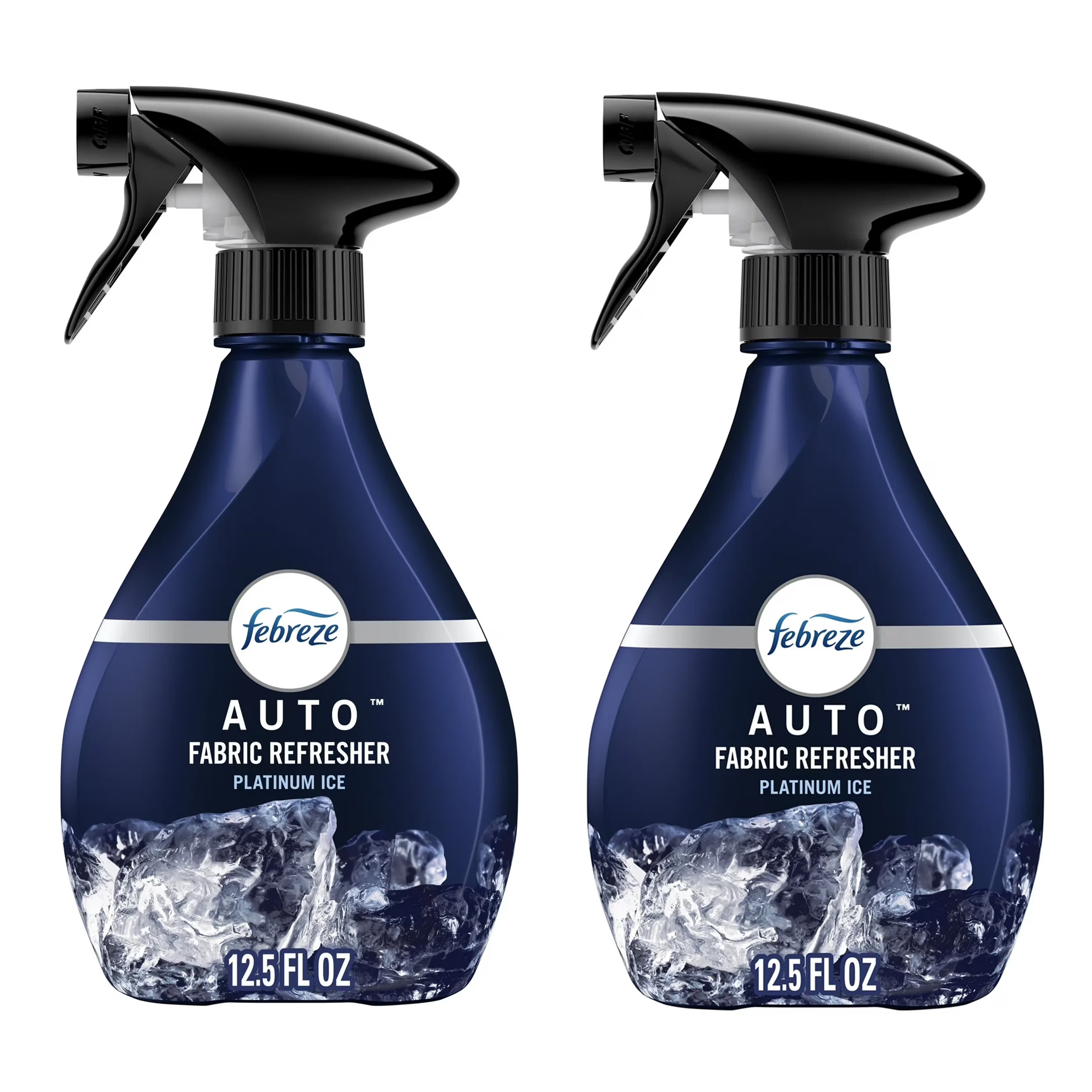Febreze Fabric AUTO Car Spray Air Freshener, Odor Fighting, Platinum Ice, 12.5