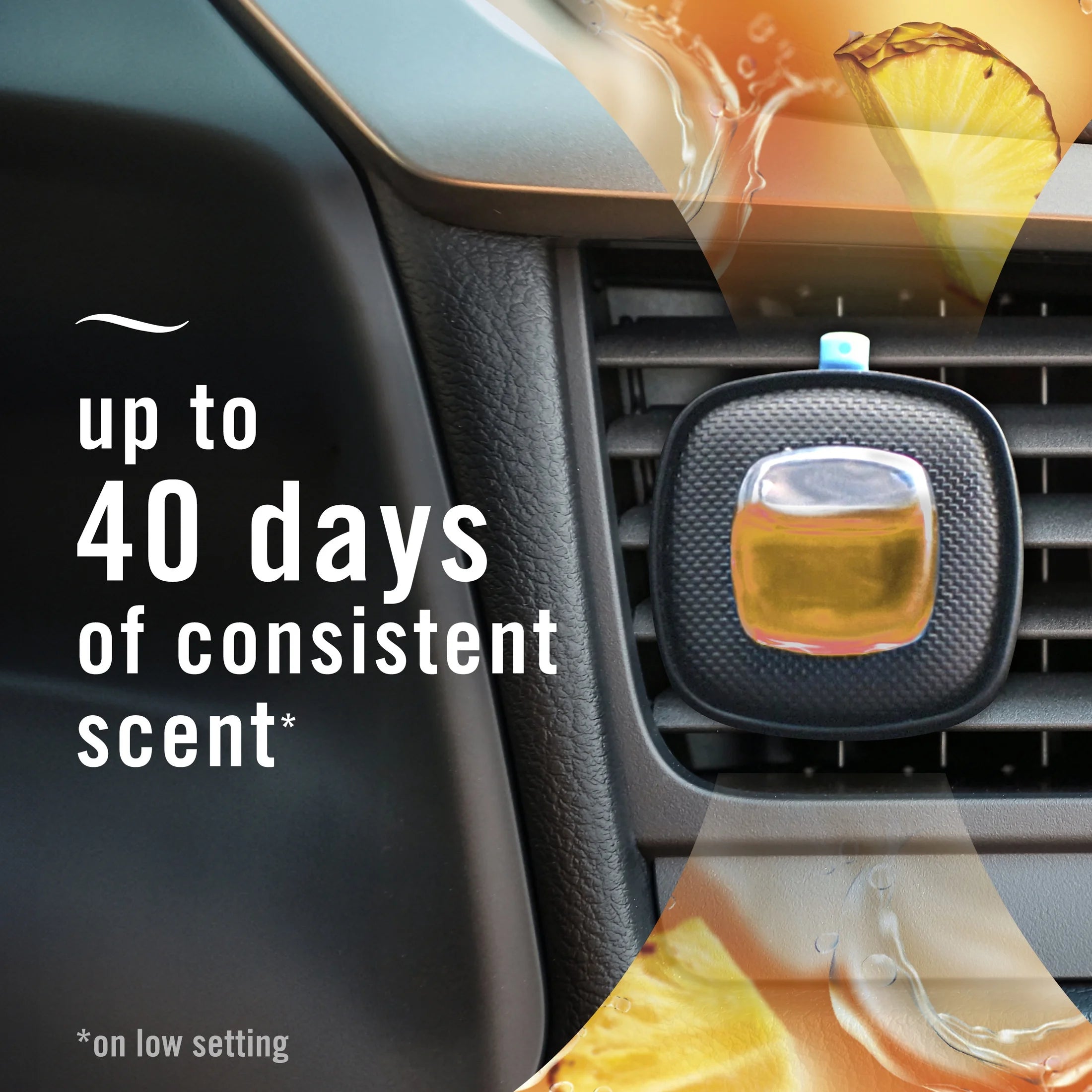 Febreze Car Air Freshener, Odor-Fighting Automotive Vent Clip, Tropical Blend - View 4