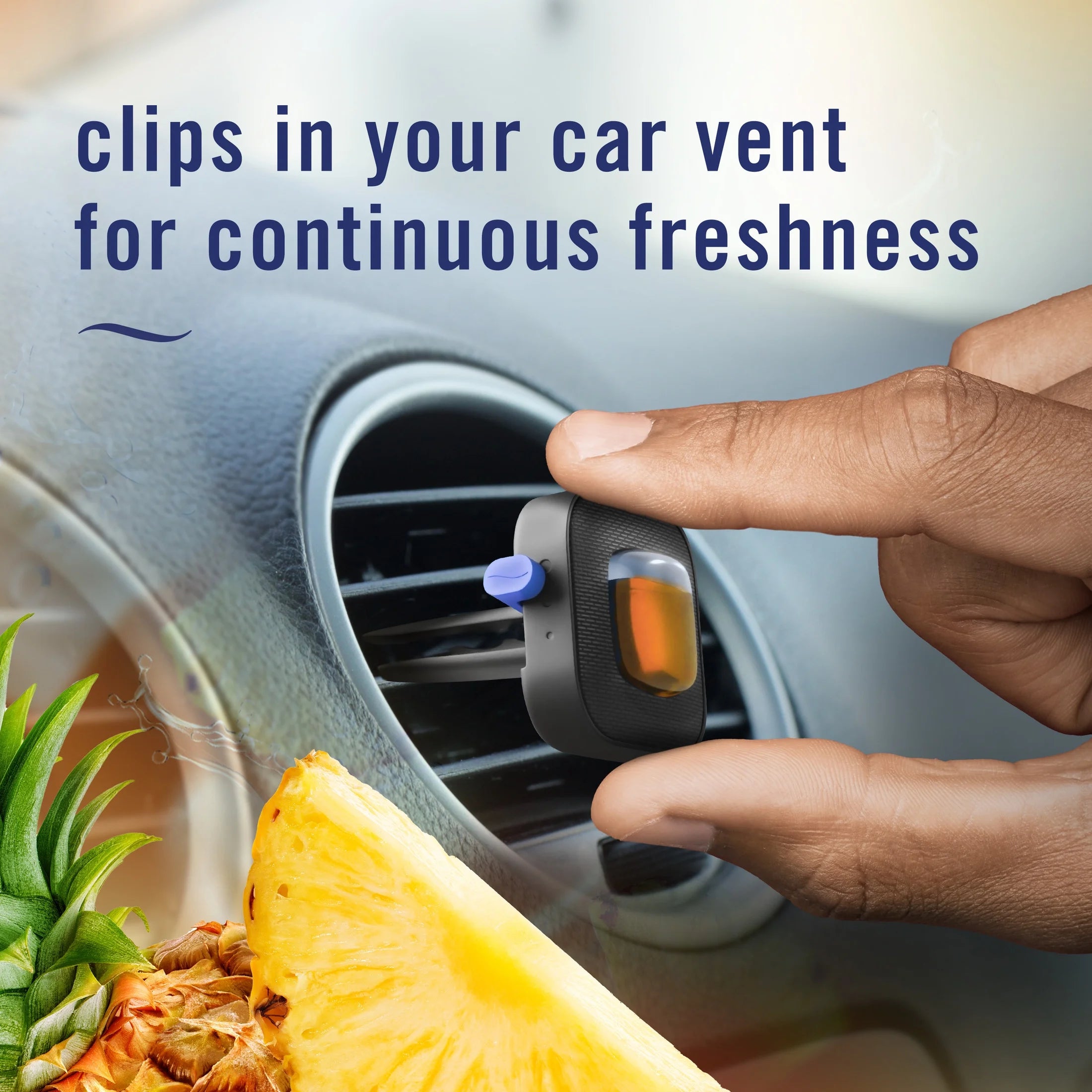 Febreze Car Air Freshener, Odor-Fighting Automotive Vent Clip, Tropical Blend - View 5