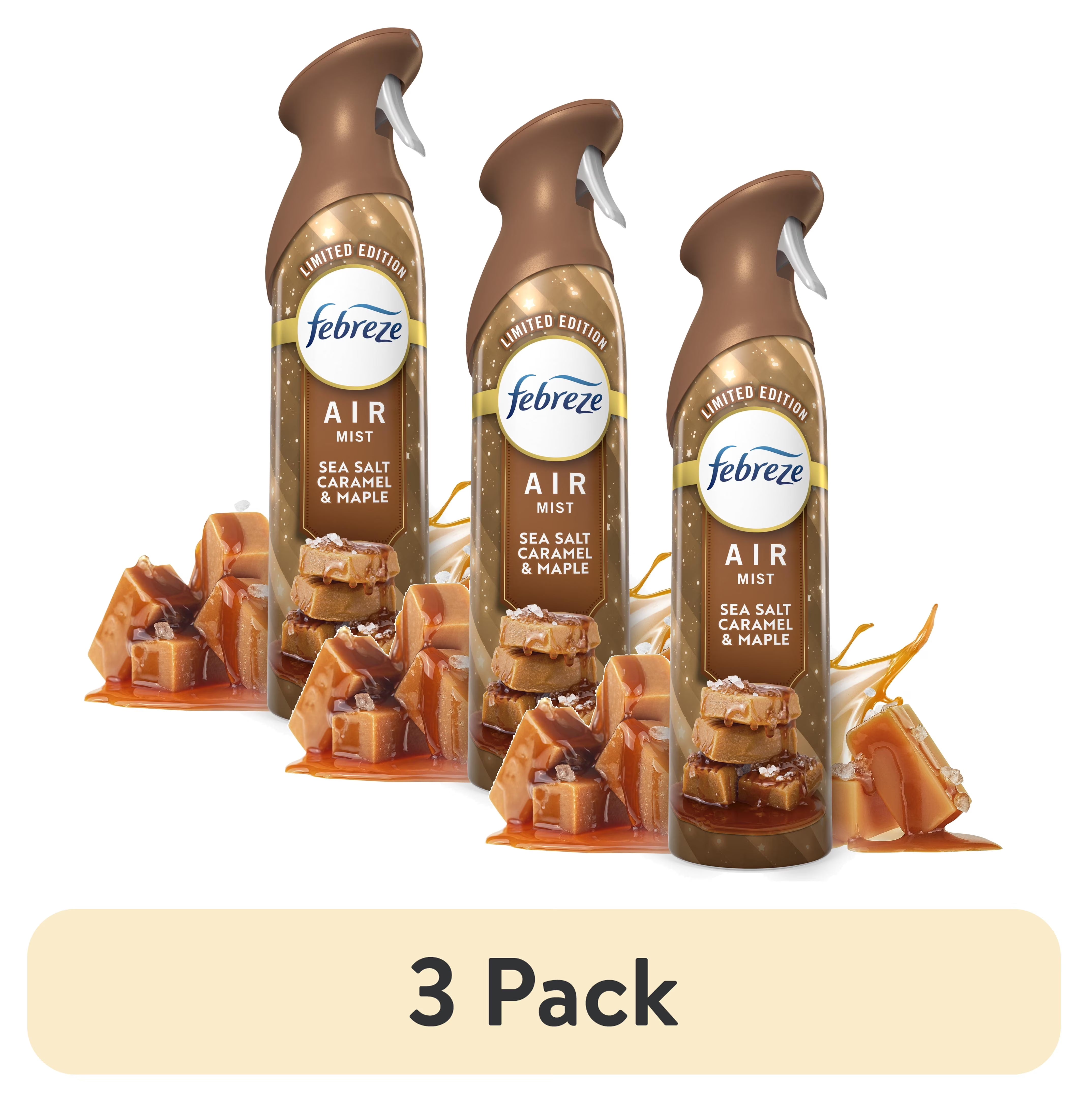 Febreze Air Mist, Odor-Fighting Air Freshener, Sea Salt Caramel & Maple, 8.8 - View 2