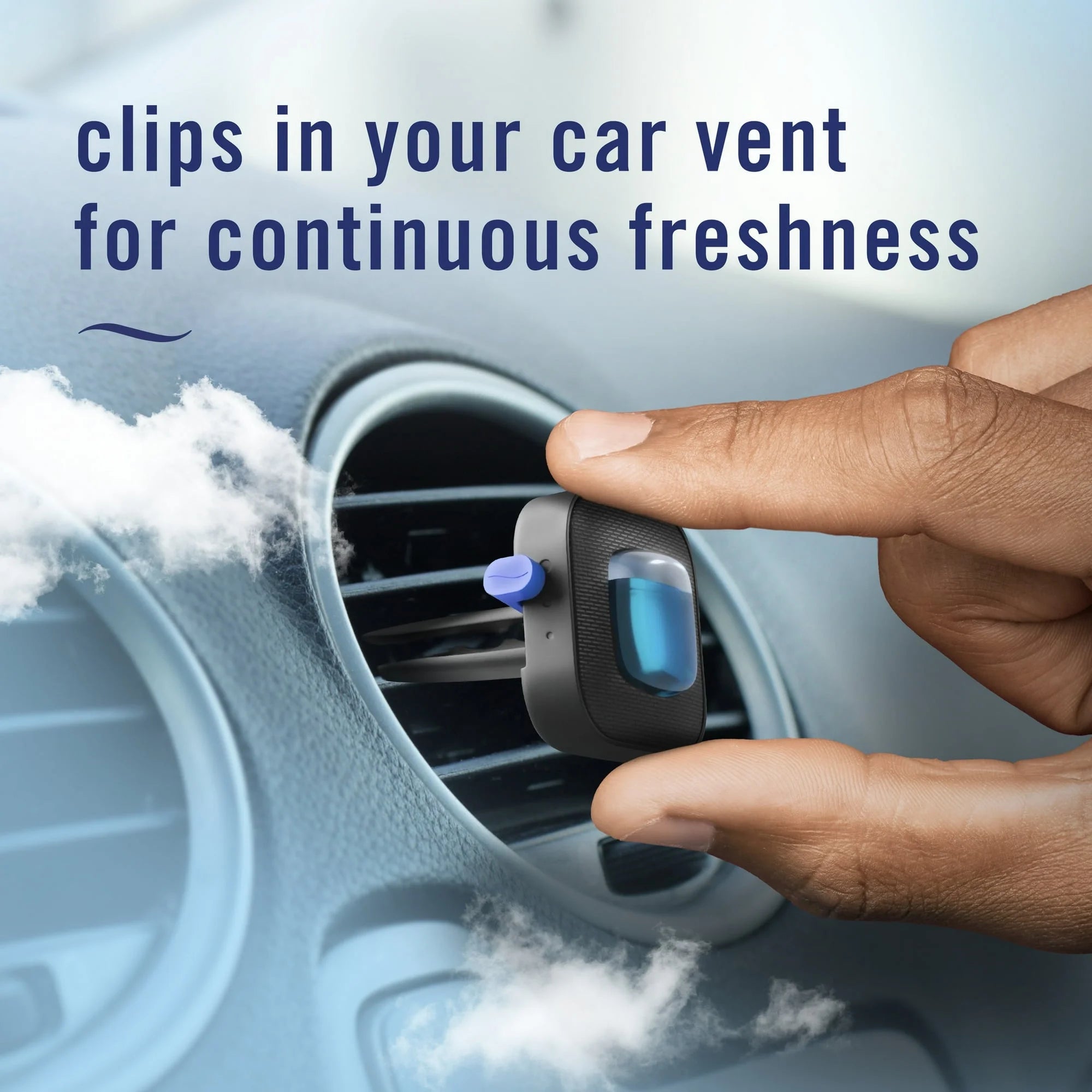 Febreze AUTO Car Air Freshener, Odor-Fighting Car Vent Clip, Cactus Flower, 2 - View 3