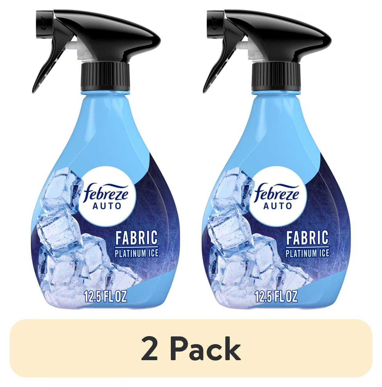 (2 pack) Febreze AUTO Car Fabric Spray, Odor Fighting Air Freshener, Platinum - View 2