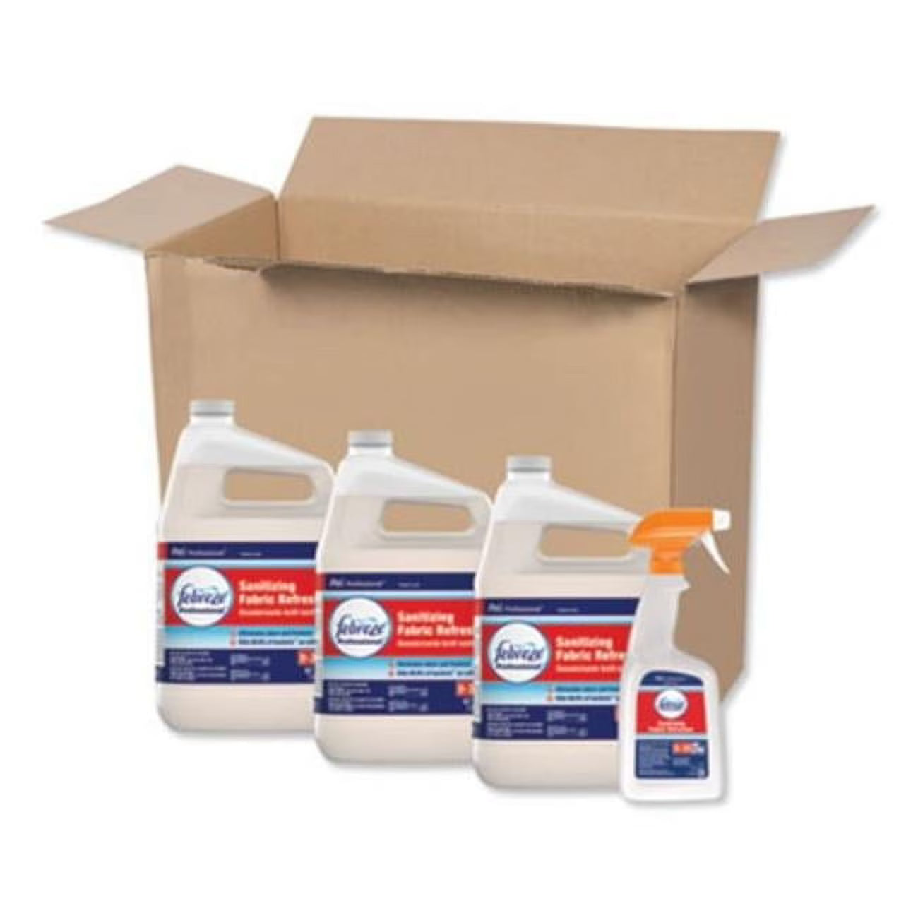 Febreze 1 gal, Ready to Use Professional Sanitizing Fabric Refresher, Light