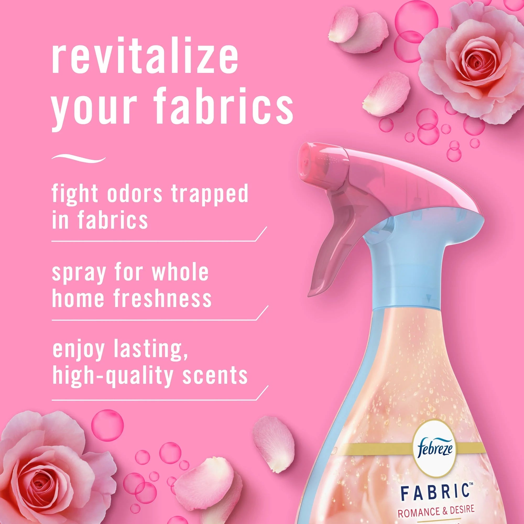 Febreze Odor-Fighting Fabric Refresher, Romance & Desire, 23.6oz - 4 Pack - View 2
