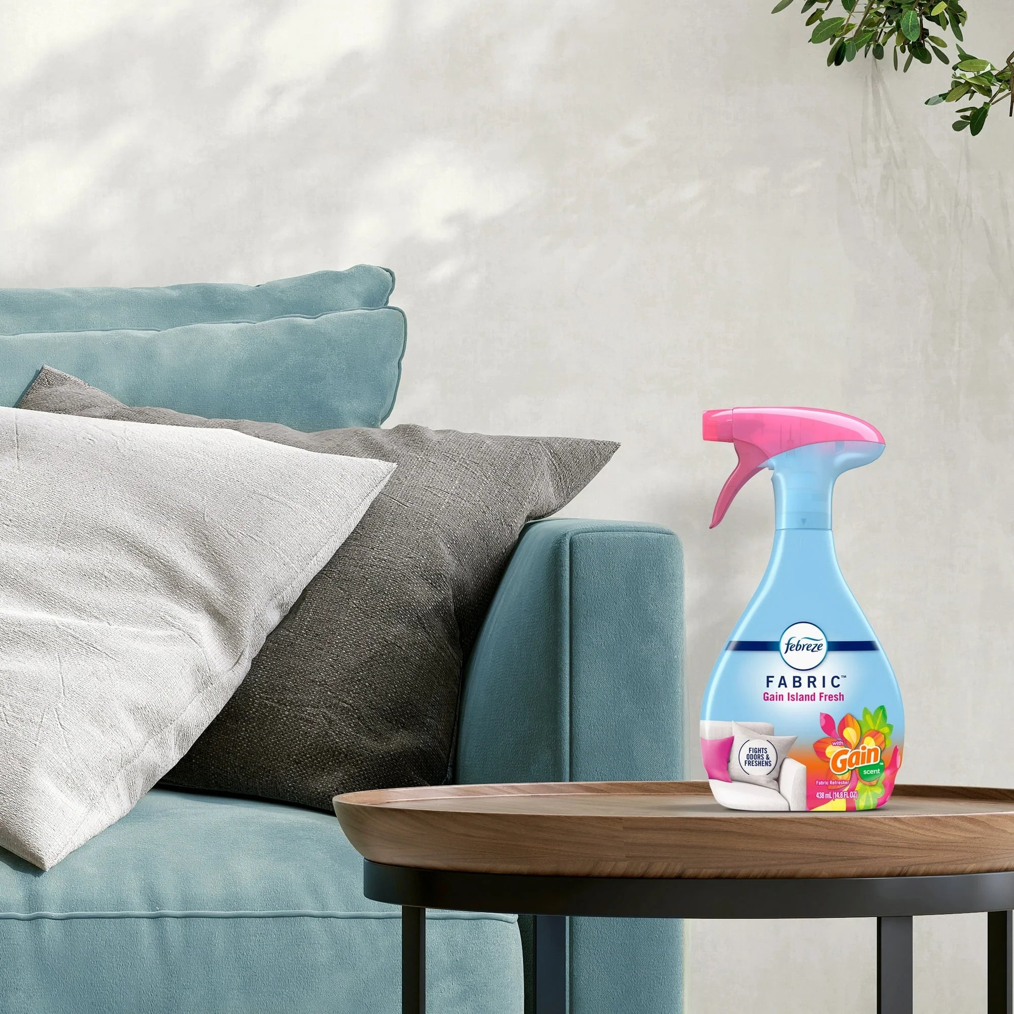 Febreze Fabric Spray Air Freshener, Odor-Fighting Fabric Refresher, Gain Island - View 5